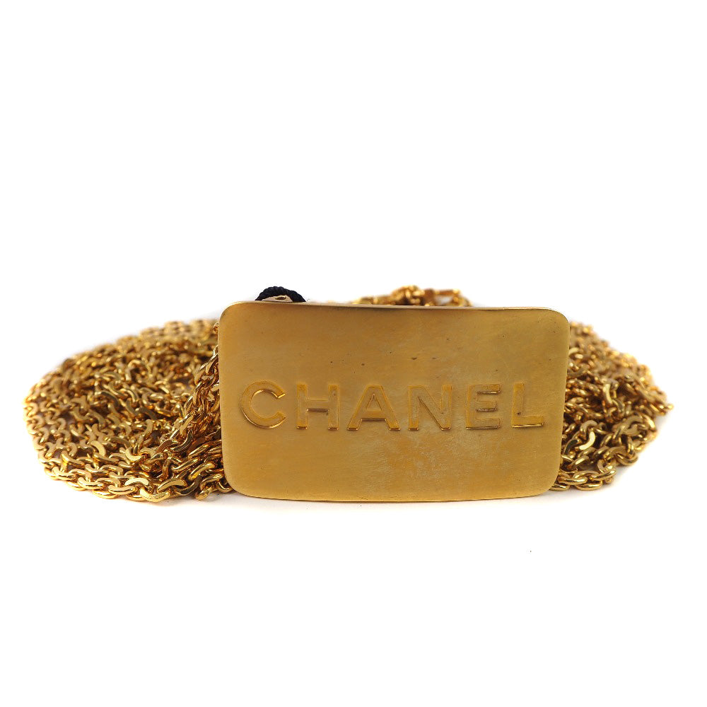 Chanel belt Plated logo 70 Gold