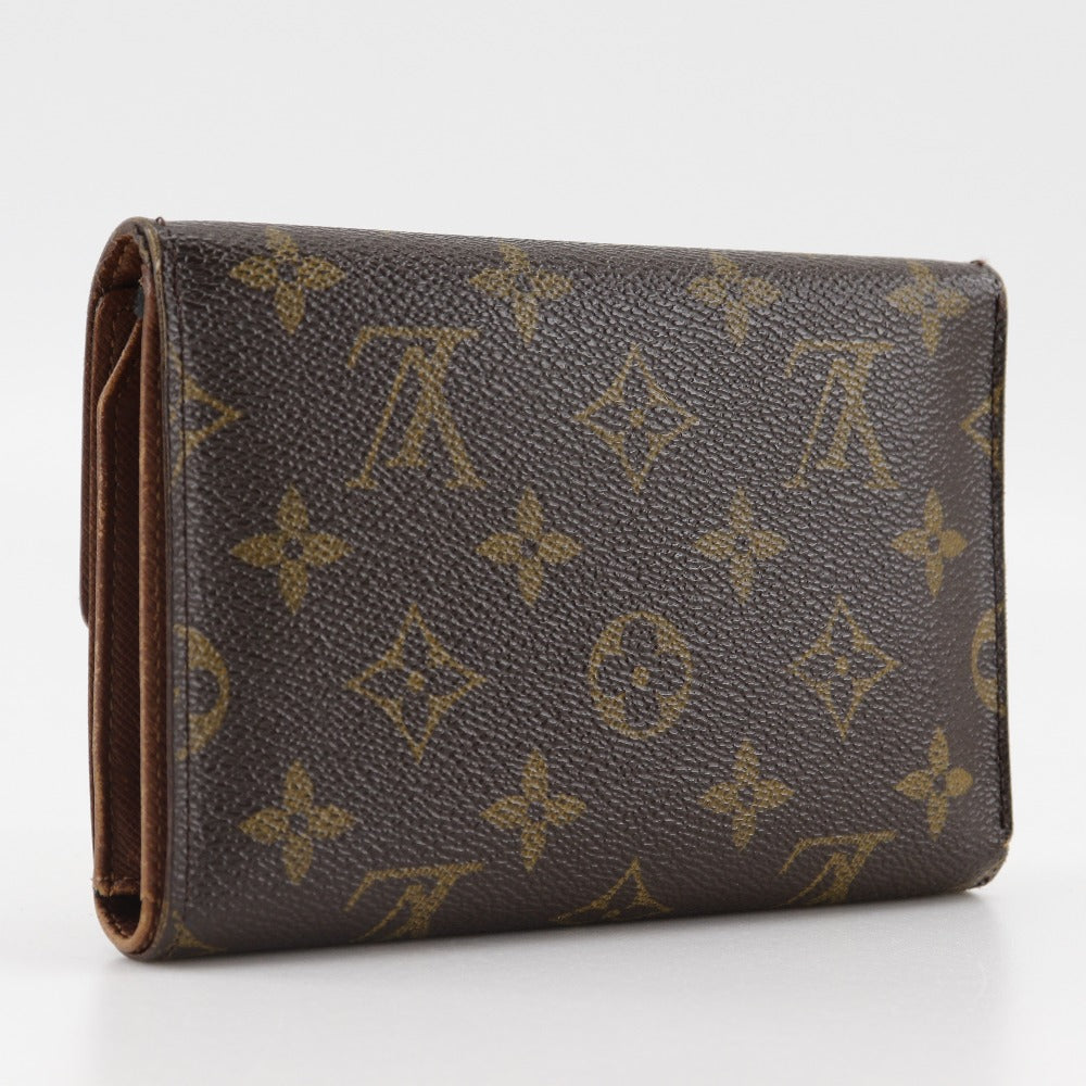 Louis Vuitton Tri-fold M61202 Porto Tresol Etui Monogram Canvas Brown Wallet Case