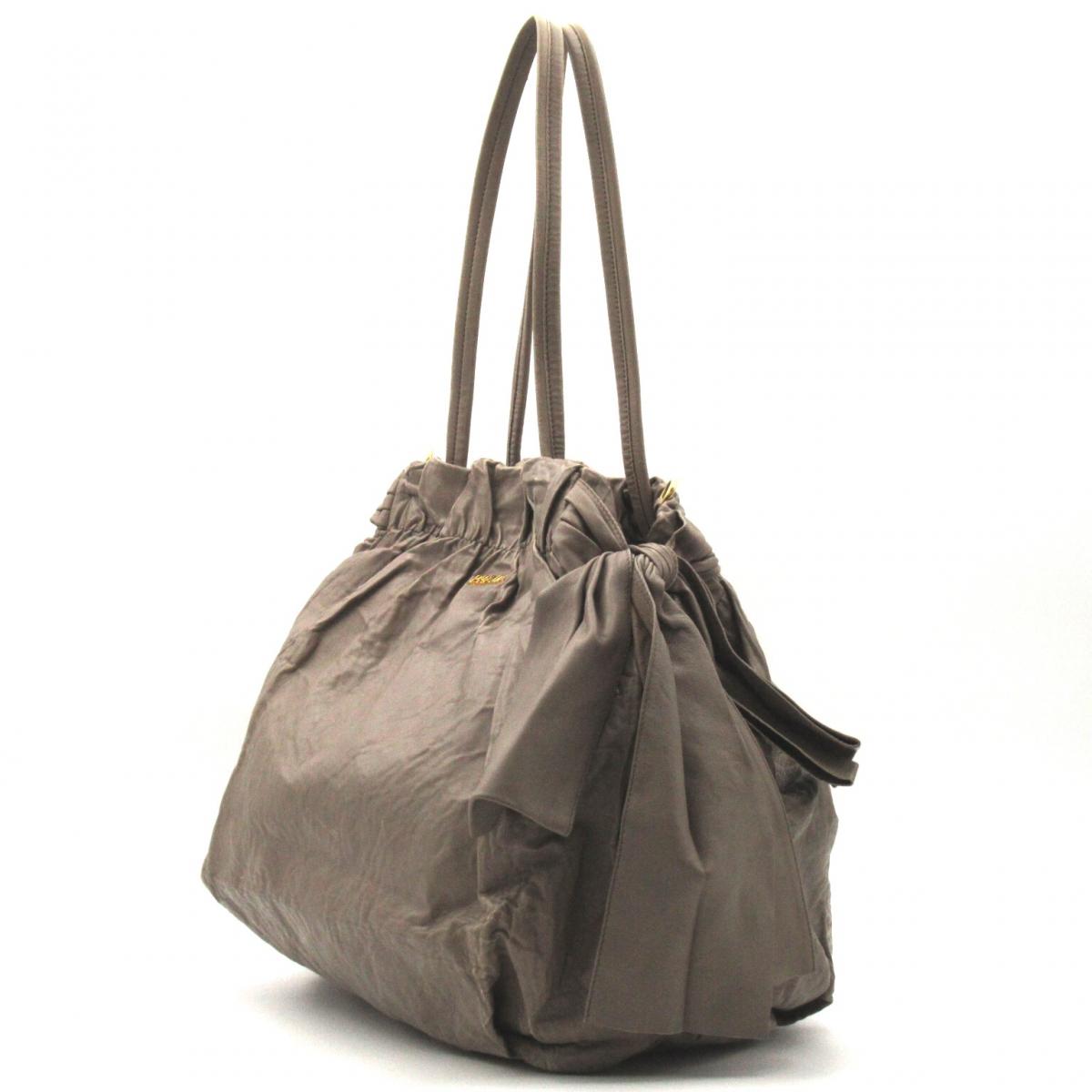 Prada Drawstring Tote Bag Leather Drawstring Tote Bag