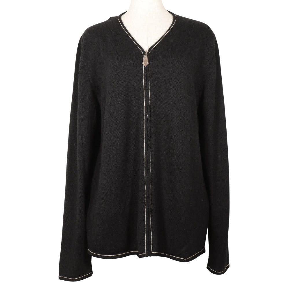 Cardigan Cashmere, Cotton Zip Up Women K Black Travel Bag