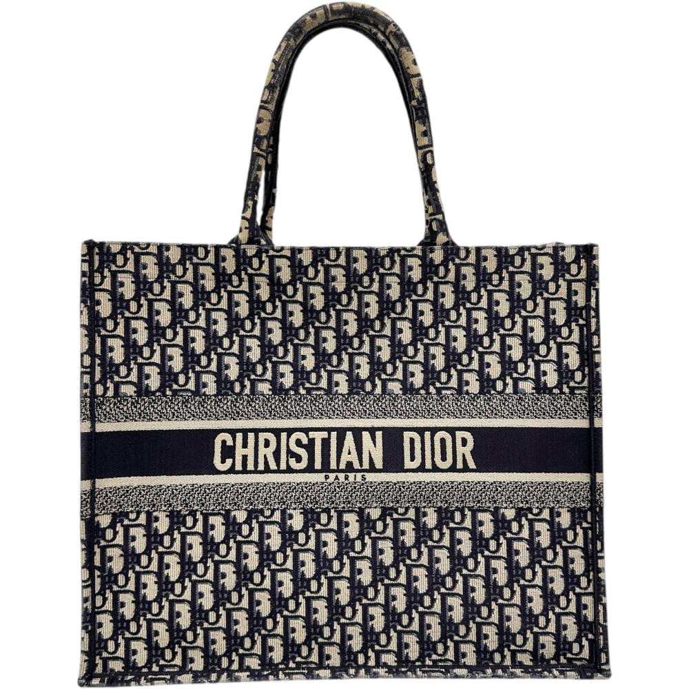Dior Christian Book Tote Oblique Jacquard Tote Bag