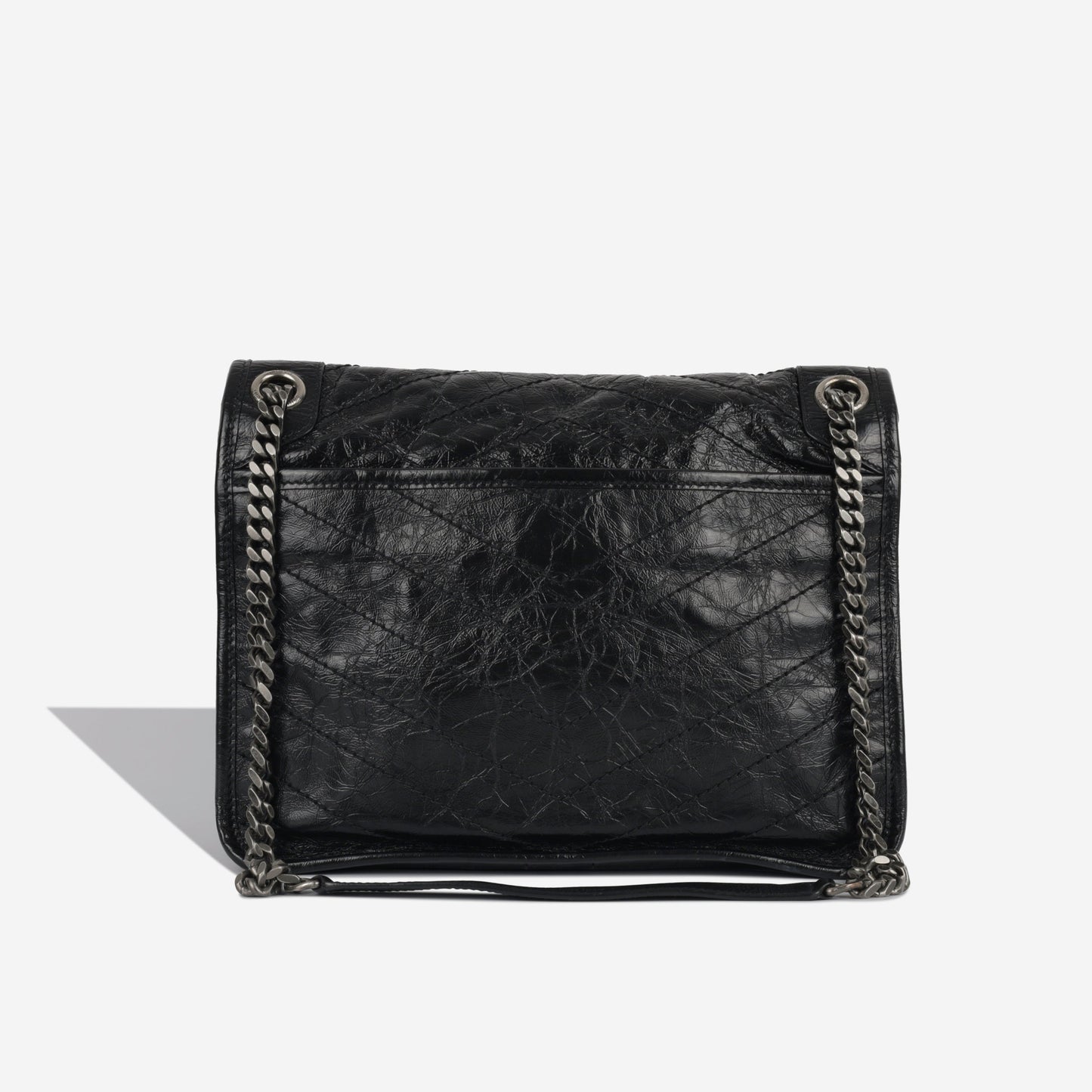 YSL Saint Laurent Niki Bag Medium Crossbody Bag Black Aged Calfskin