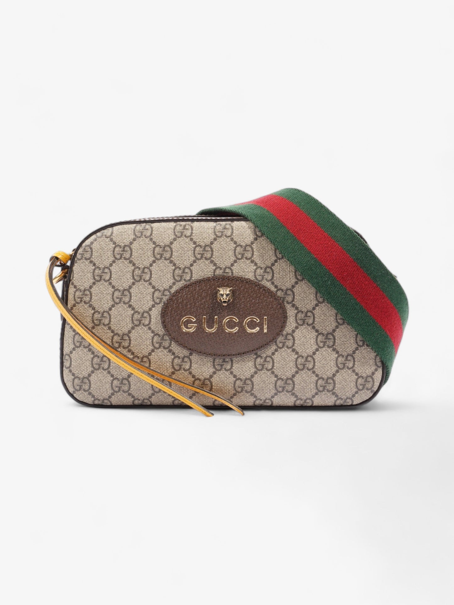 Gucci Neo Messenger Bag Supreme Yellow Canvas Crossbody Bag