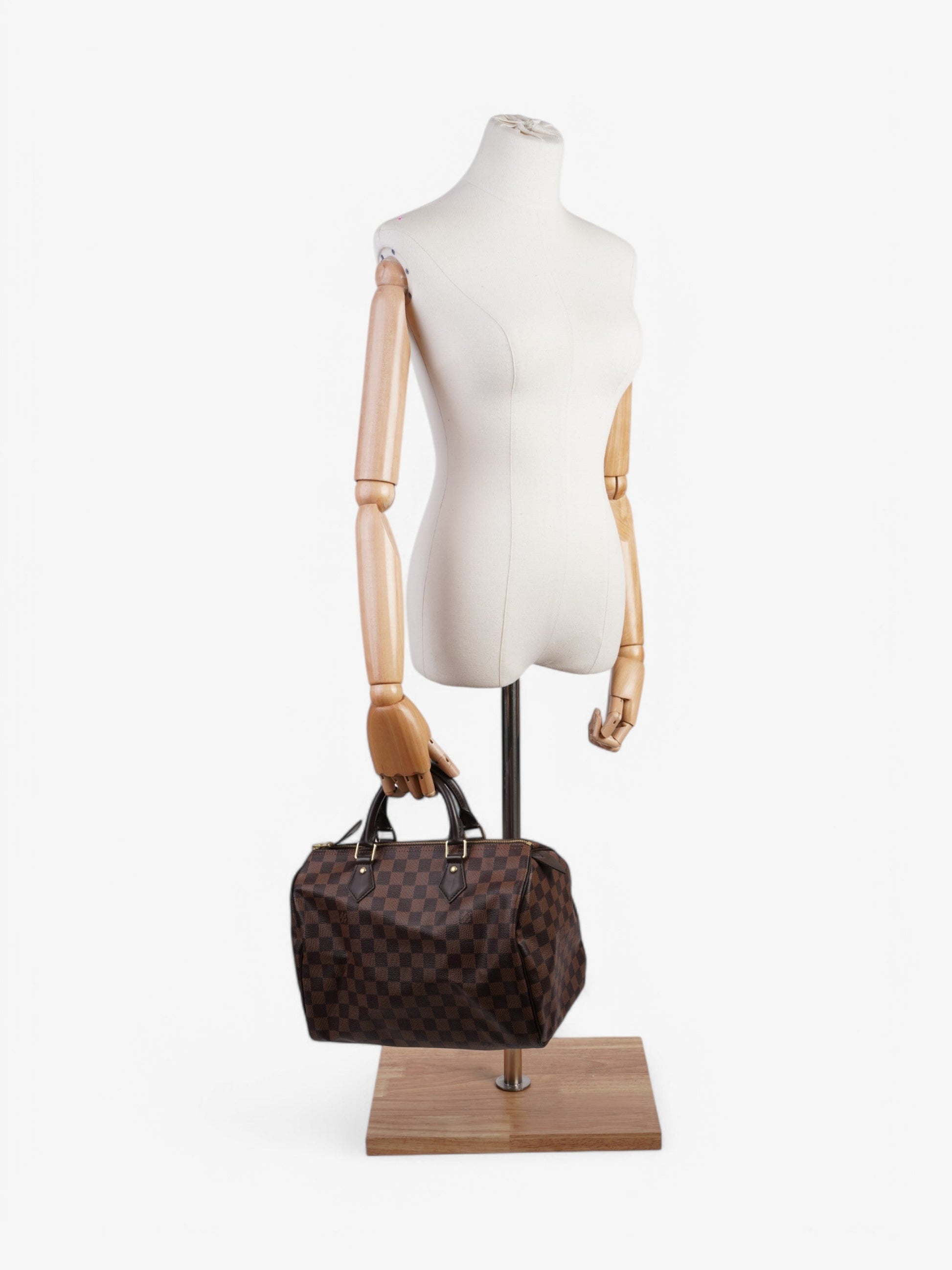 Louis Vuitton Speedy Ebene Coated 30 Canvas Coated Canvas Damier Apparel Canvas 53