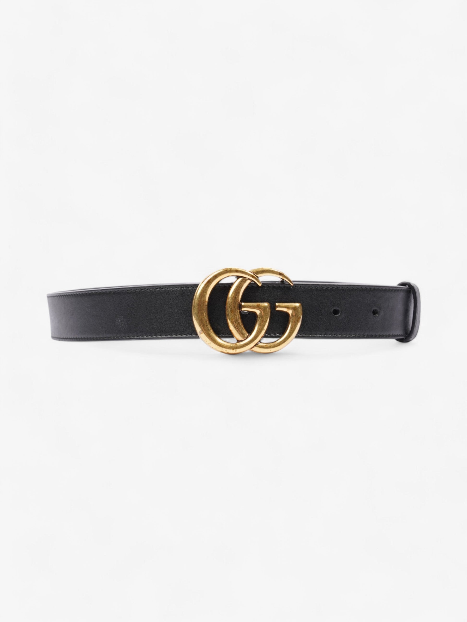 Gucci Marmont Thin Belt Handbag Leather Black Accessory 18