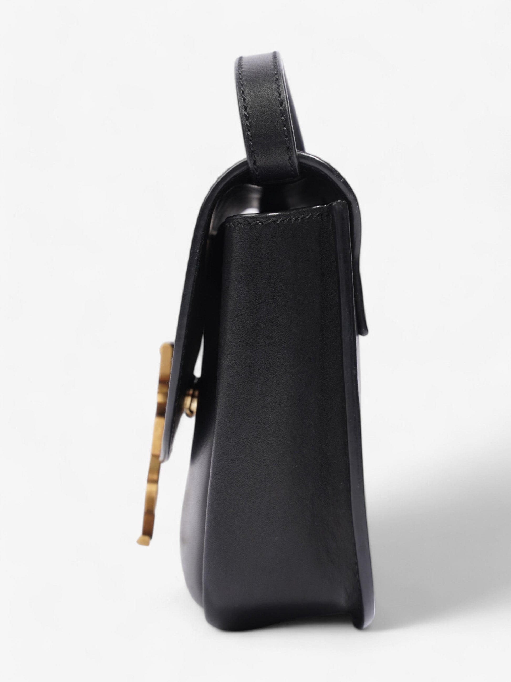 YSL Saint Laurent Kaia Calfskin Crossbody Bag Leather Black Small
