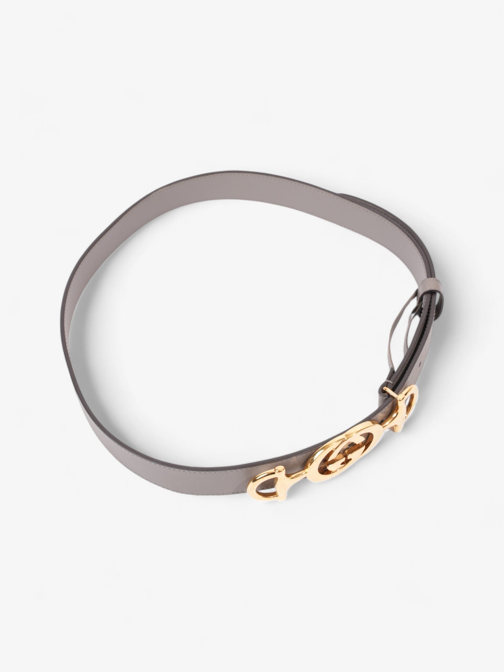 Gucci Horsebit Belt Grey Handbag Leather Gold Accessory