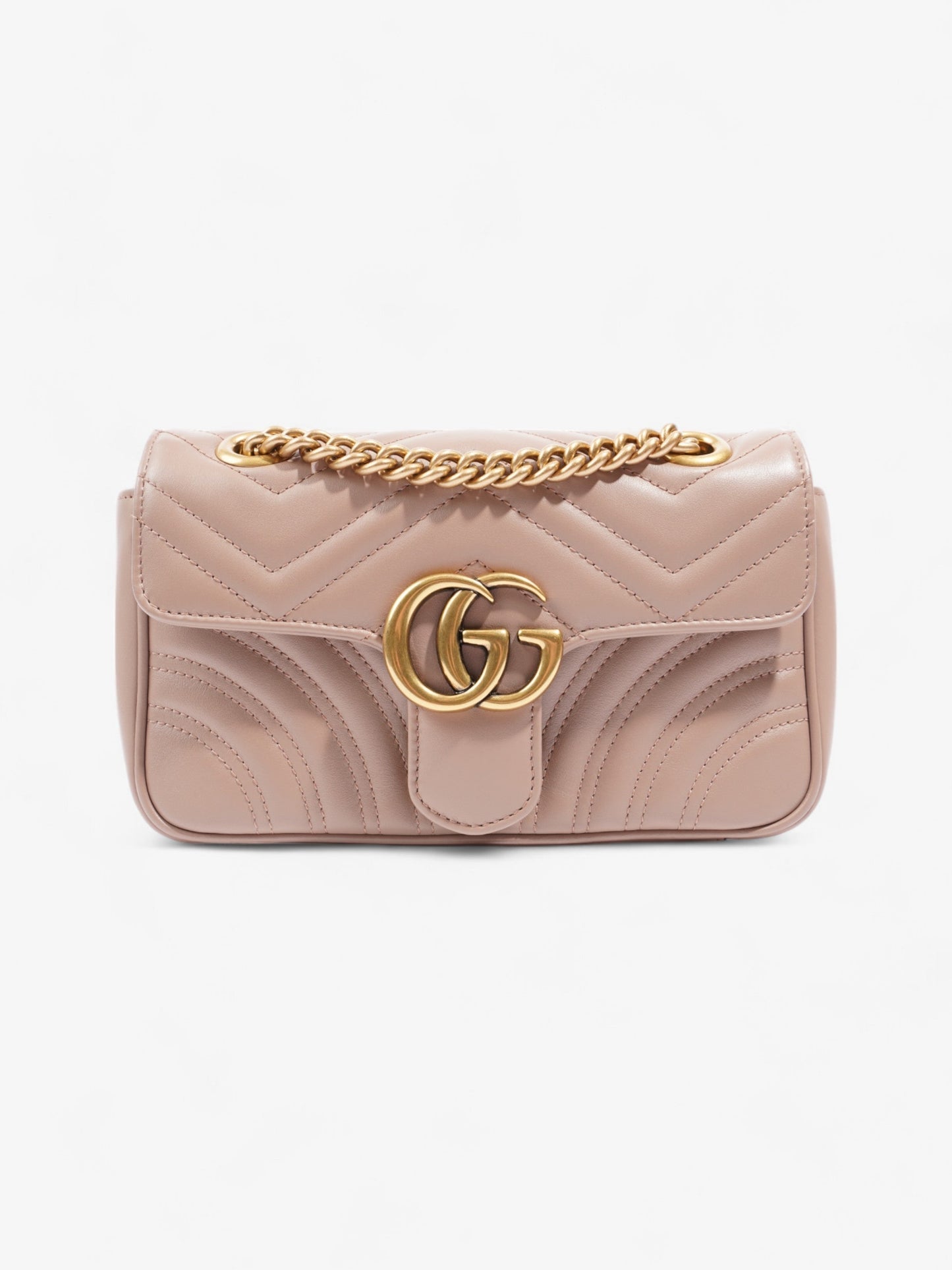 Gucci Marmont Dusty Mini Shoulder Bag Leather Matelasse