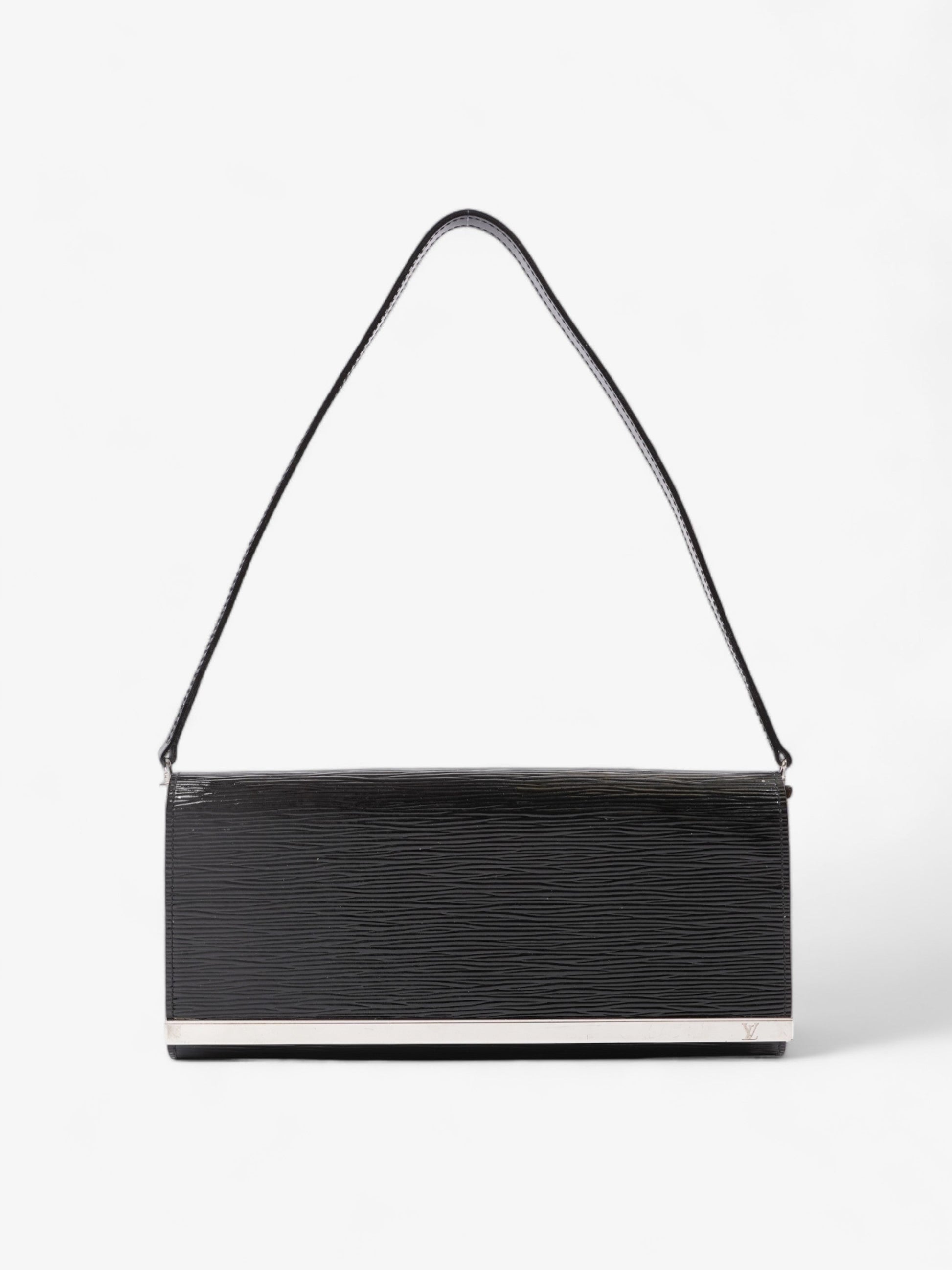 Louis Vuitton Sevigne Black Leather Epi Clutch Bag
