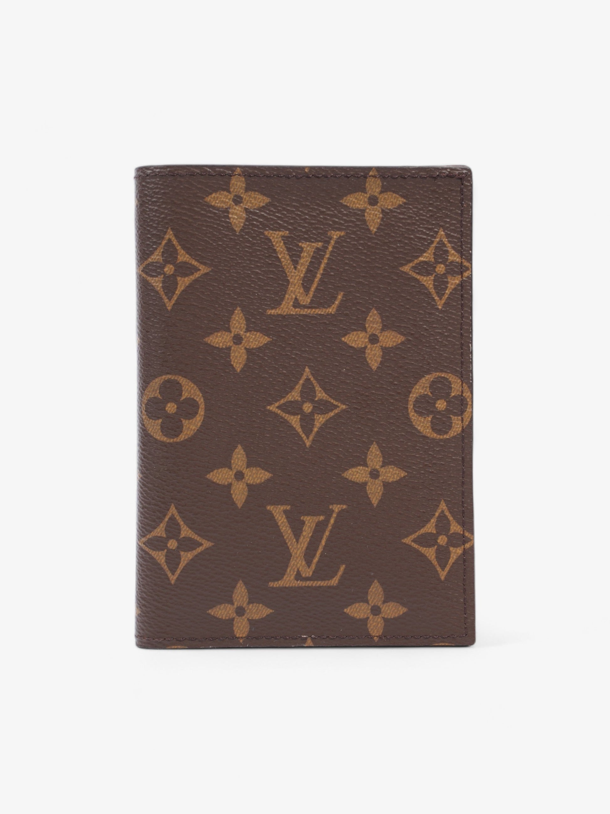 Louis Vuitton Passport Cover Coated Monogram Canvas Coated Canvas Wallet Case