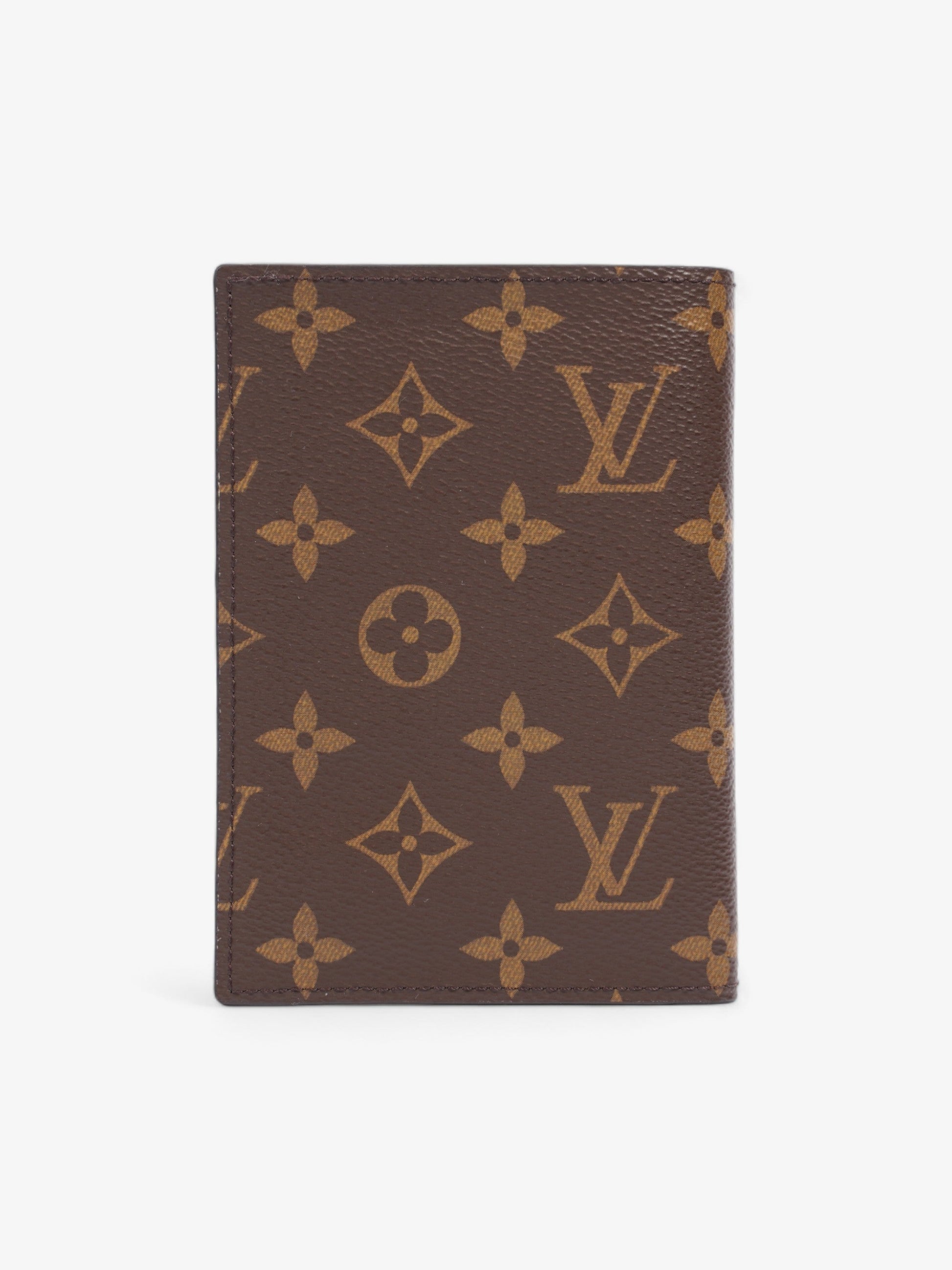Louis Vuitton Passport Cover Coated Monogram Canvas Coated Canvas Wallet Case