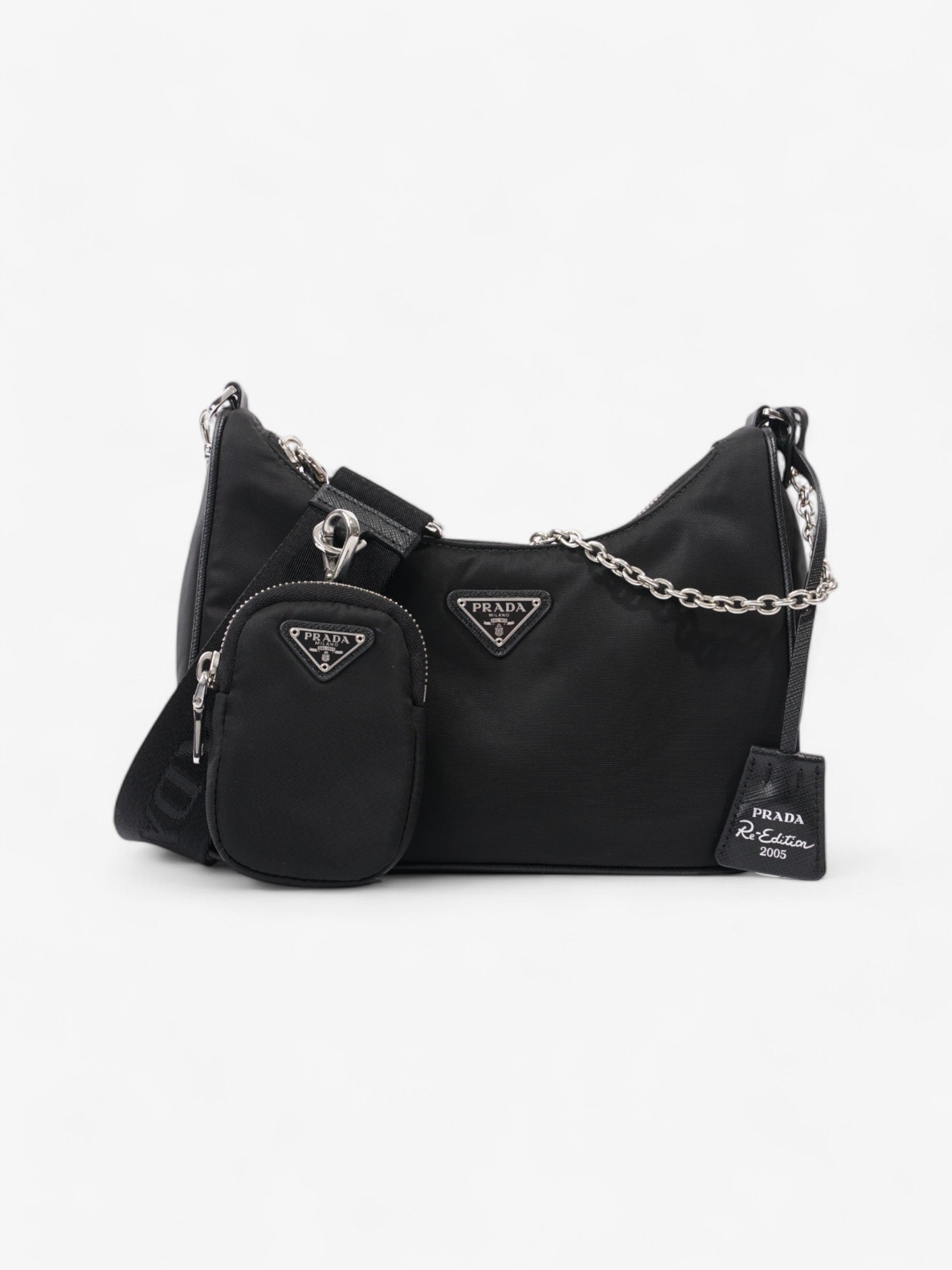 Prada Re Edition Re Crossbody Bag Nylon Black Re Nylon 11