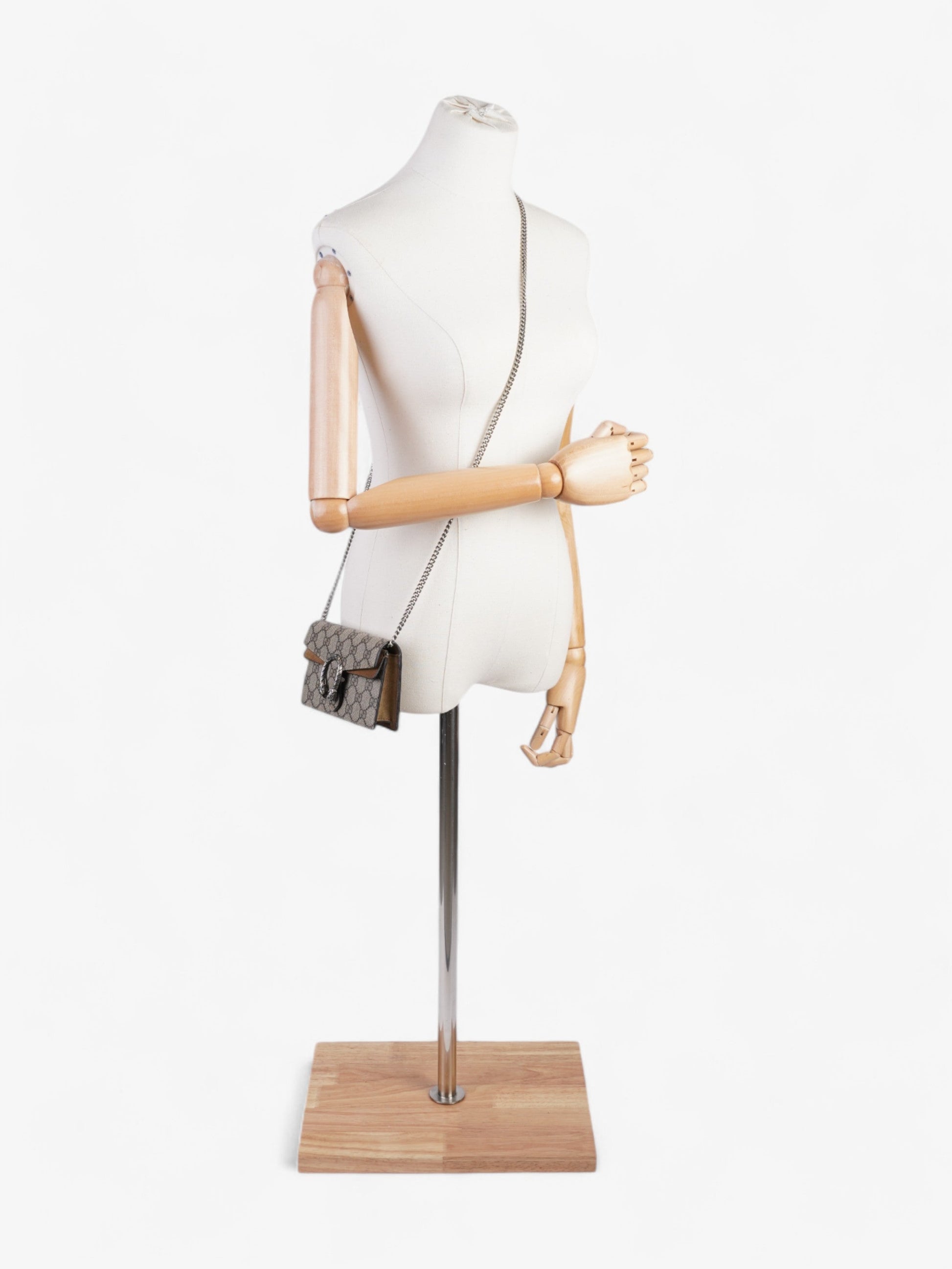 Gucci Dionysus Supreme Coated Super Crossbody Bag Canvas Beige Mini 2