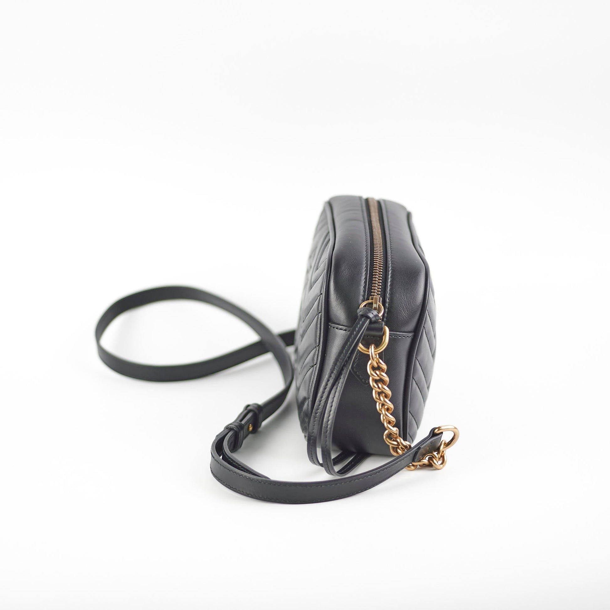 Gucci Marmont Camera Bag Black Small Crossbody Bag Black 1
