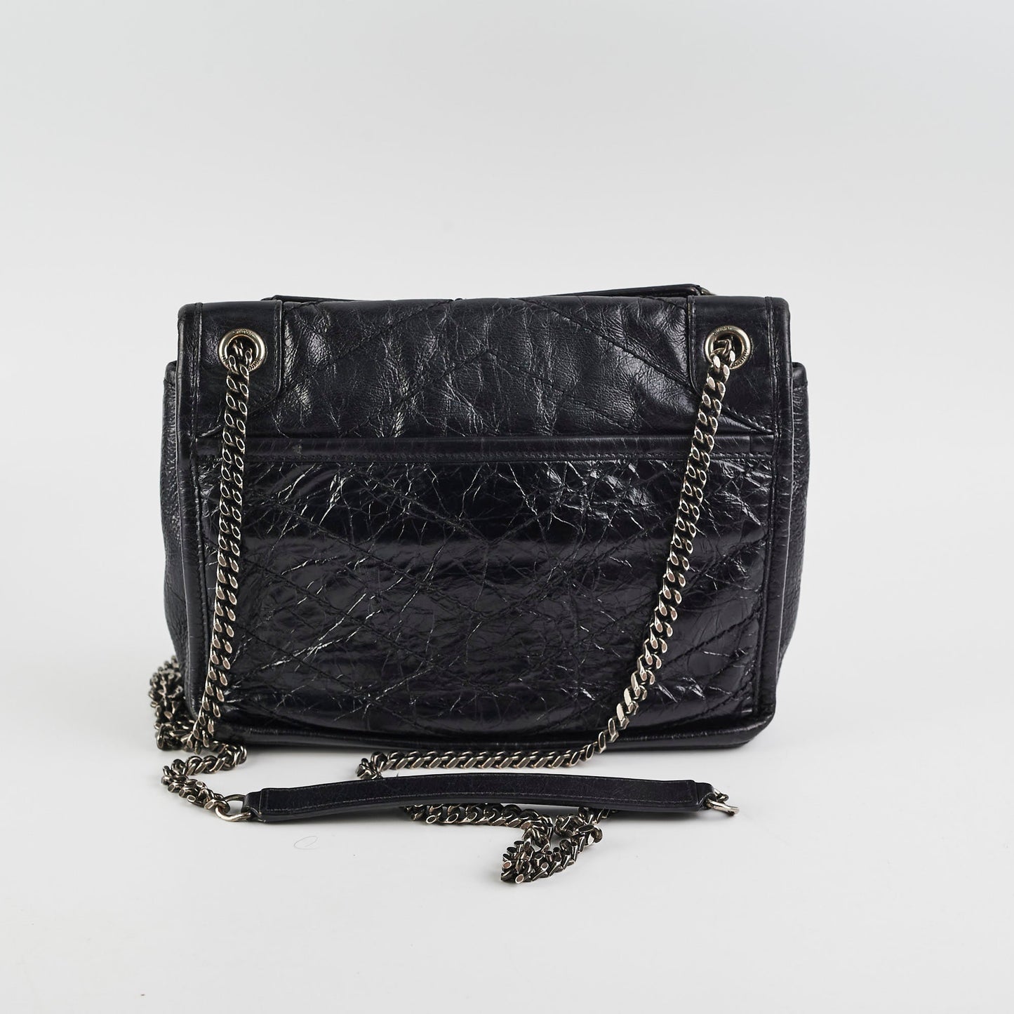 YSL Saint Laurent Niki Calfskin Bag Black Baby Travel Bag