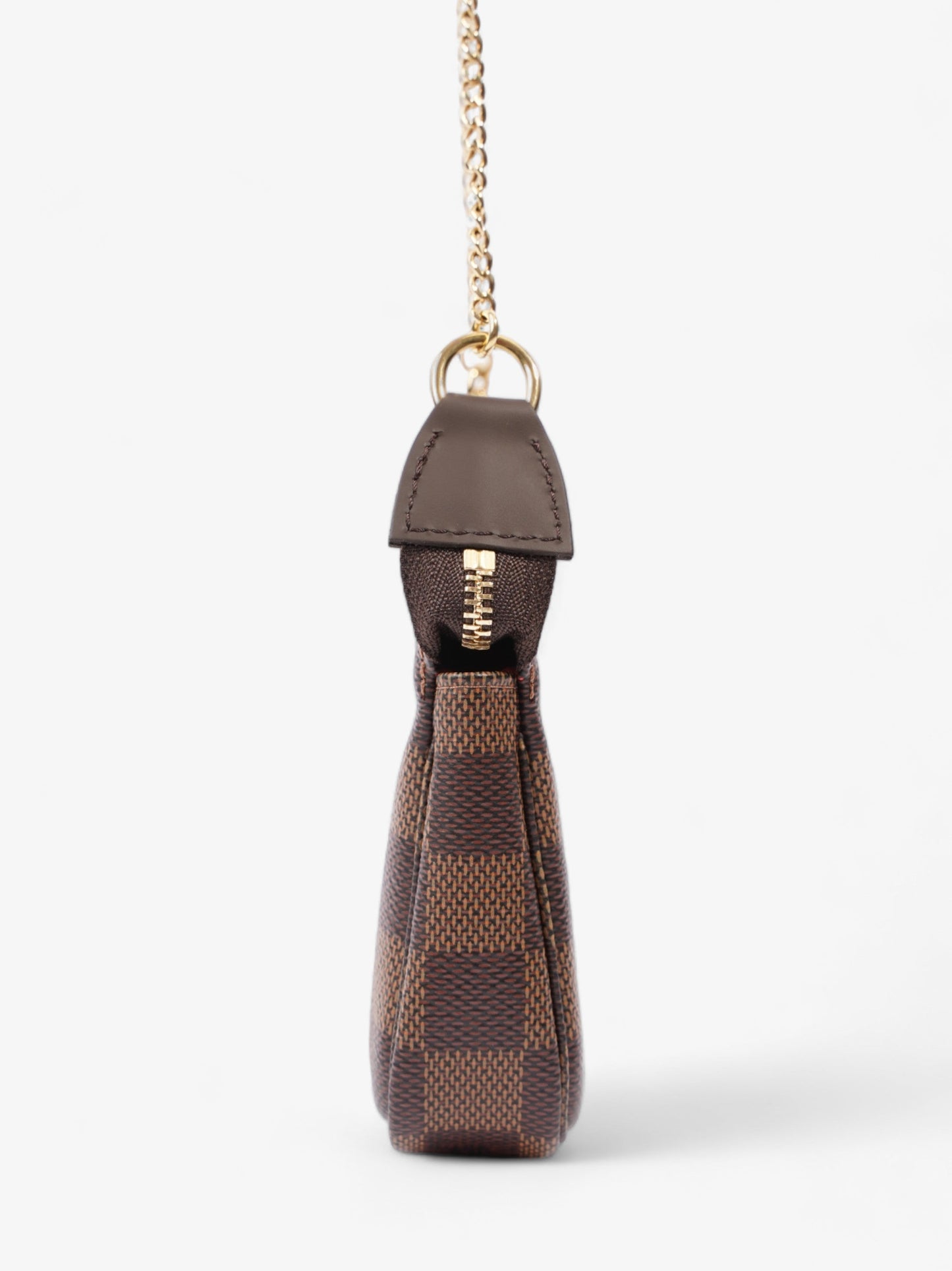 Louis Vuitton Pochette Accessoires Ebene Coated Damier Canvas Coated Canvas Apparel Coated Canvas