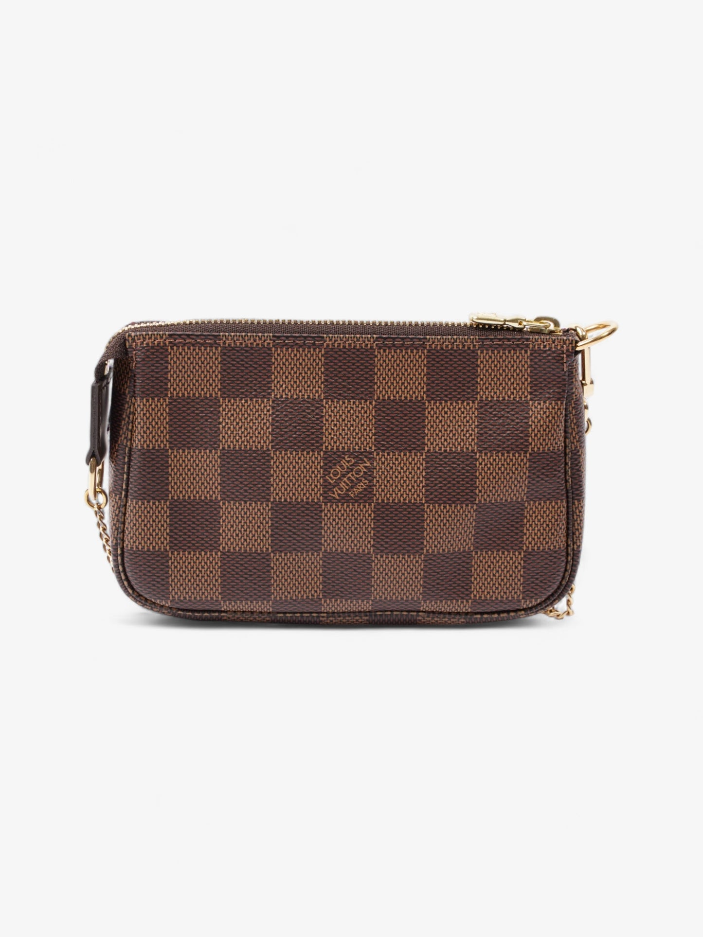 Louis Vuitton Pochette Accessoires Ebene Coated Damier Canvas Coated Canvas Apparel Coated Canvas