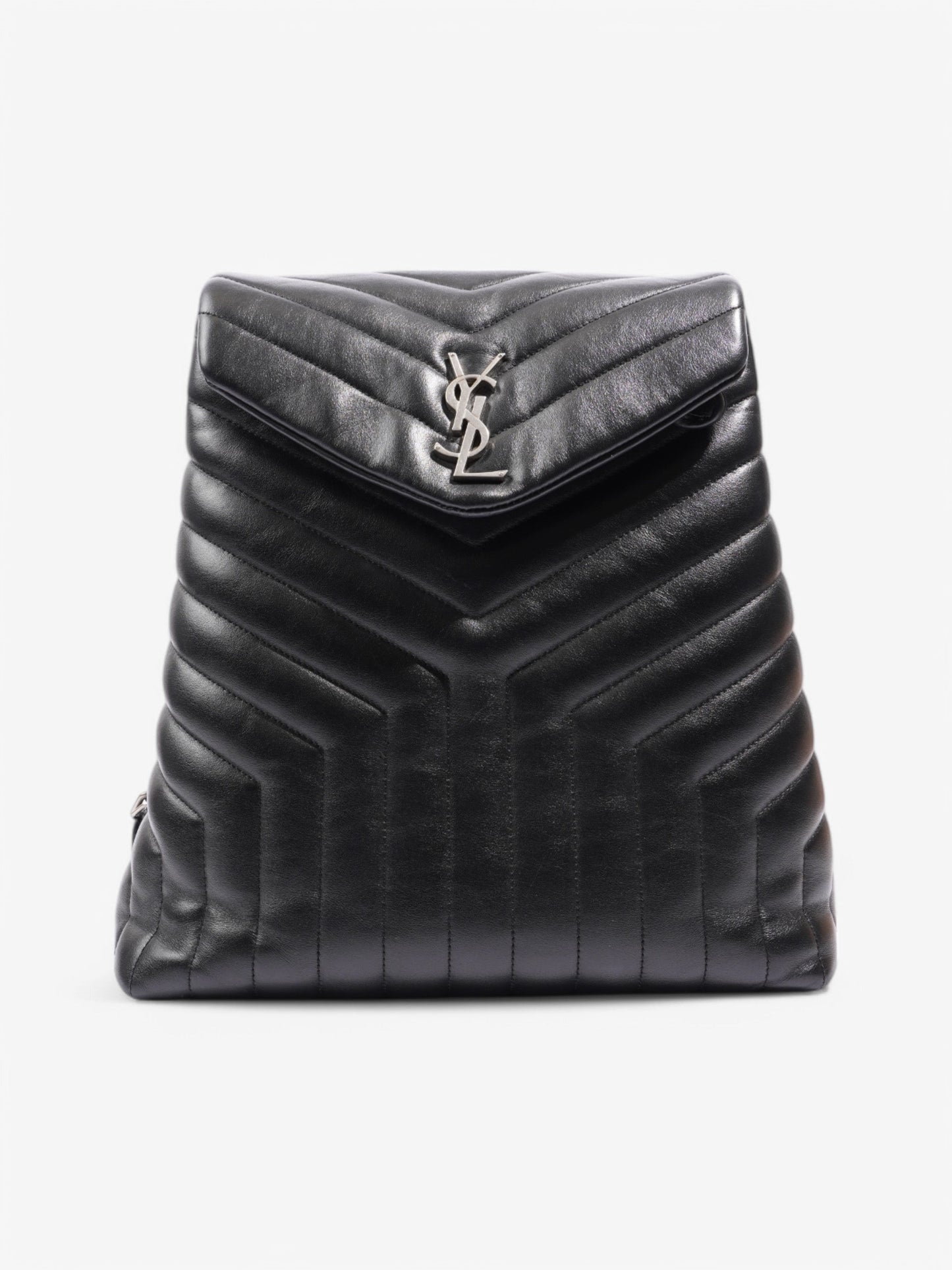 YSL Saint Laurent Backpack Leather Black