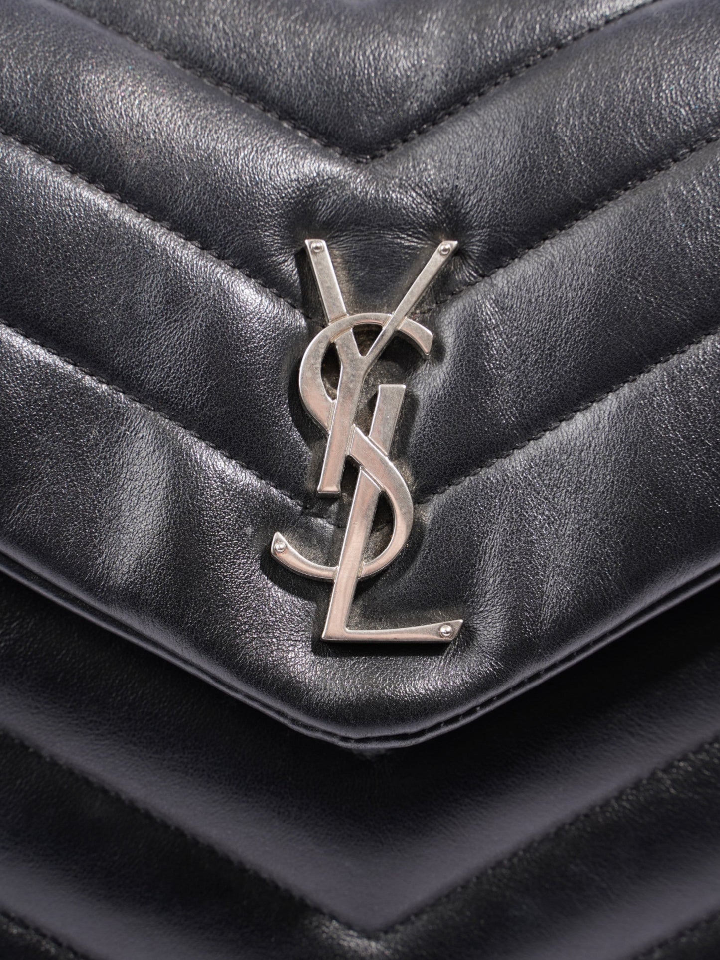 YSL Saint Laurent Backpack Leather Black