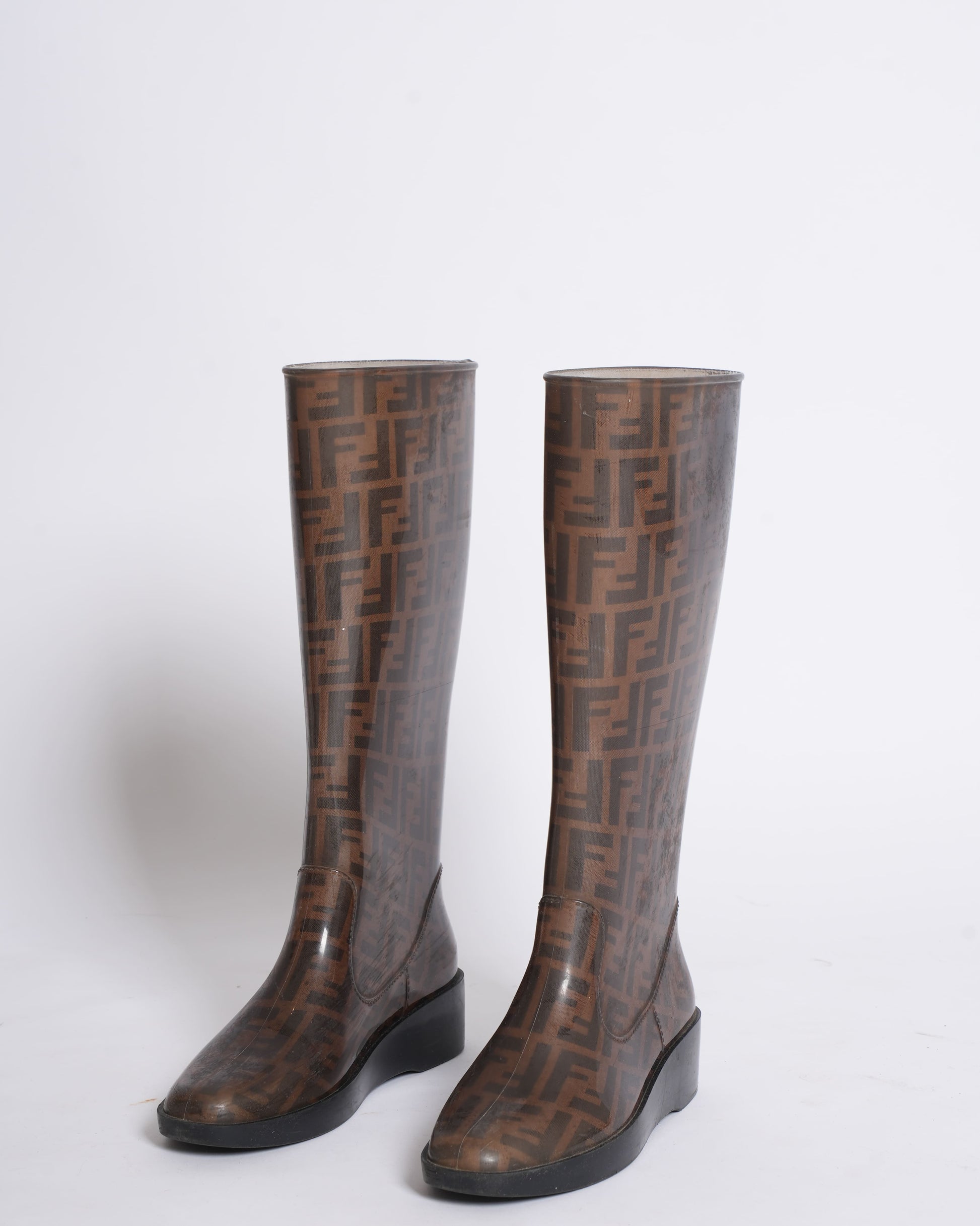 Fendi Shoe zucca rubber high boots Shoes