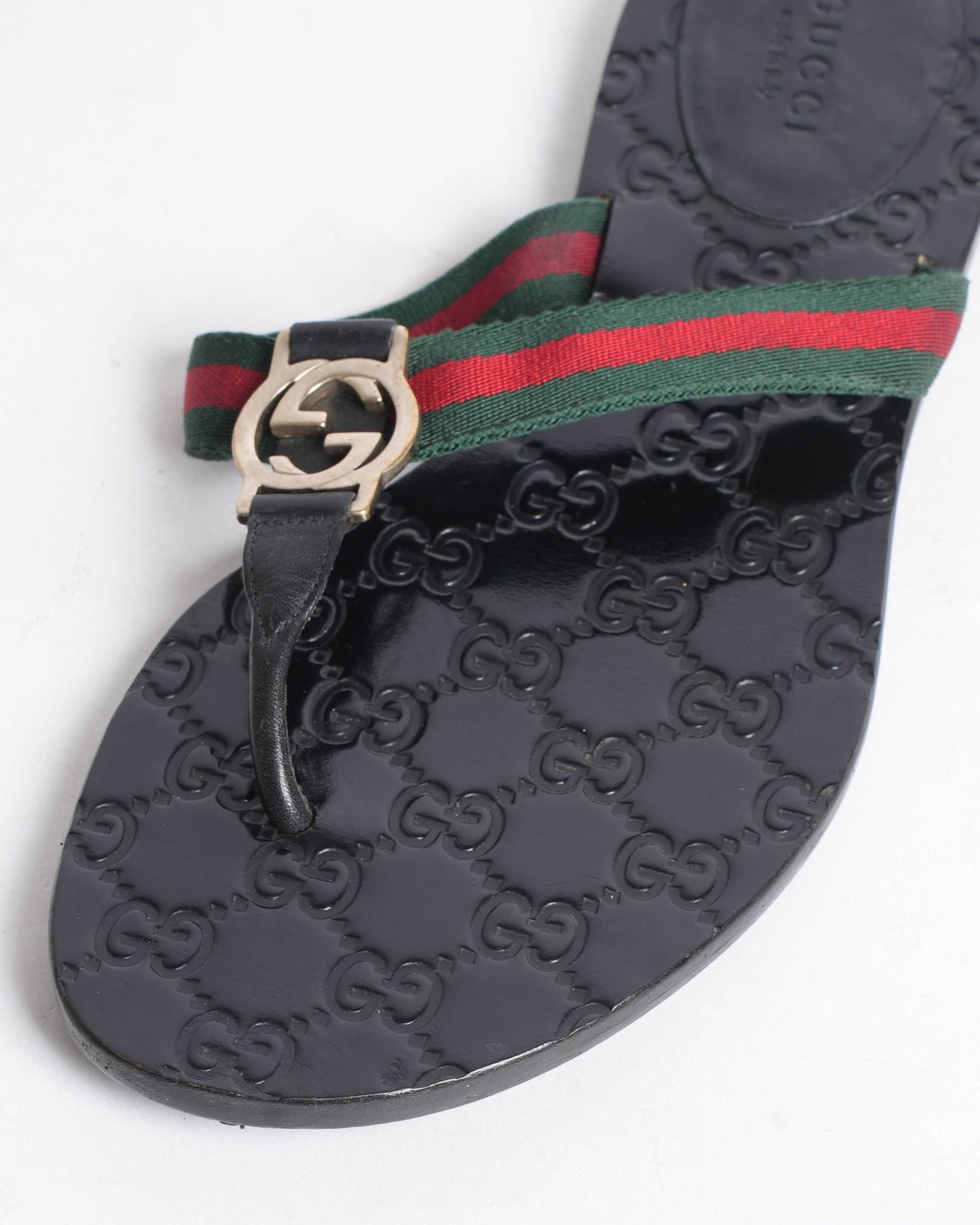 Gucci Double G leather sandal