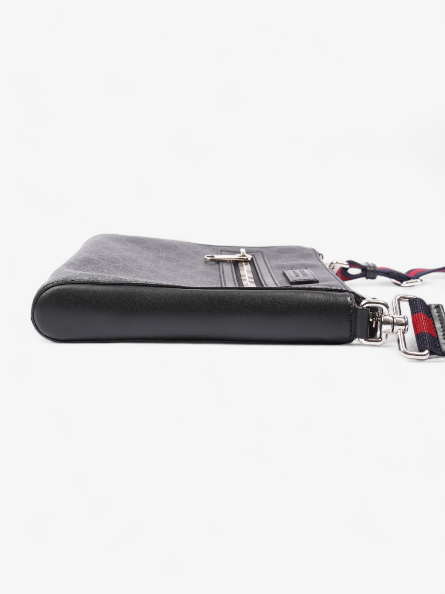 Gucci Web Messenger Bag Red Canvas Black Travel Bag