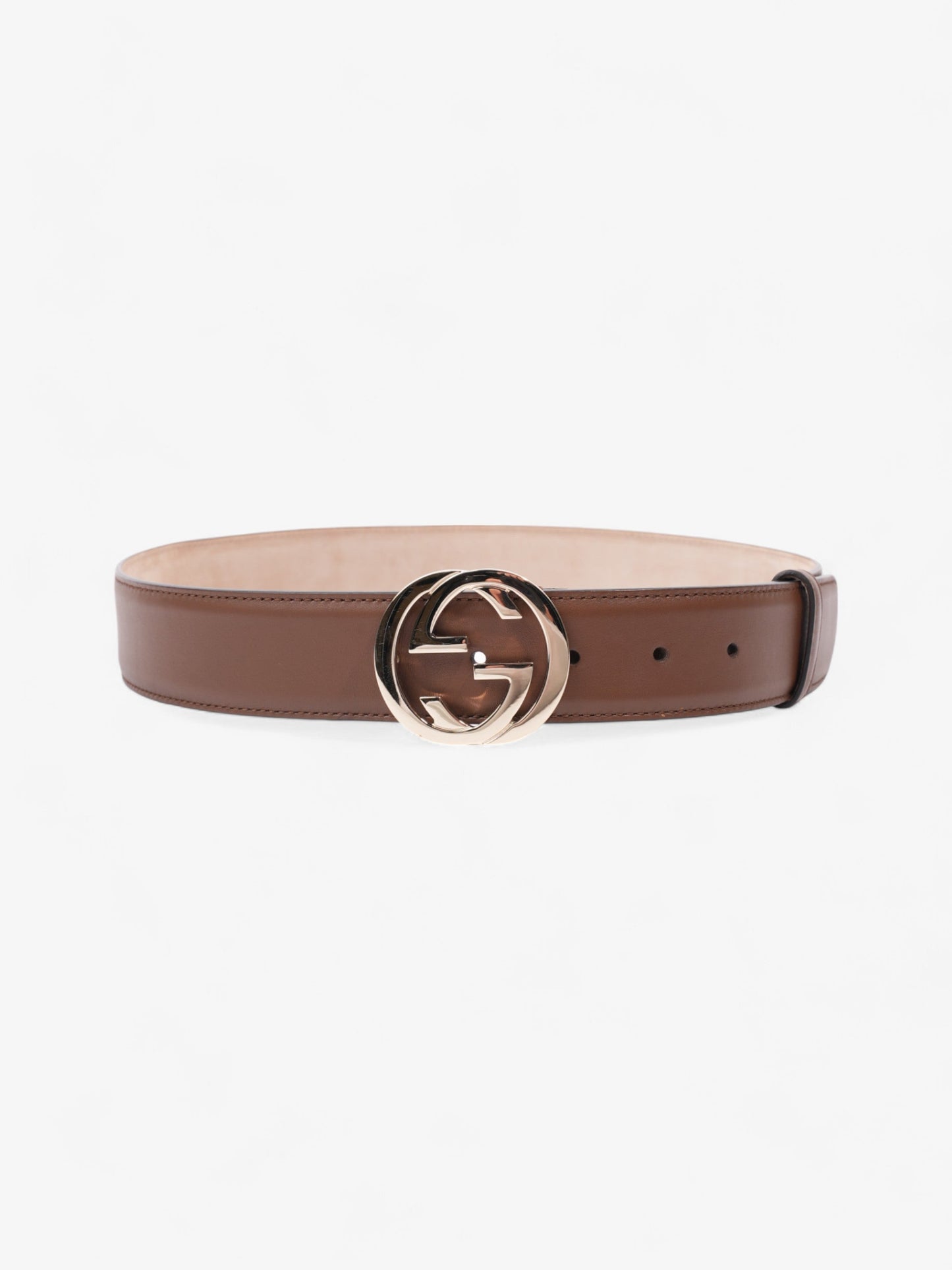 Gucci Blondie Belt Handbag Leather Brown Accessory
