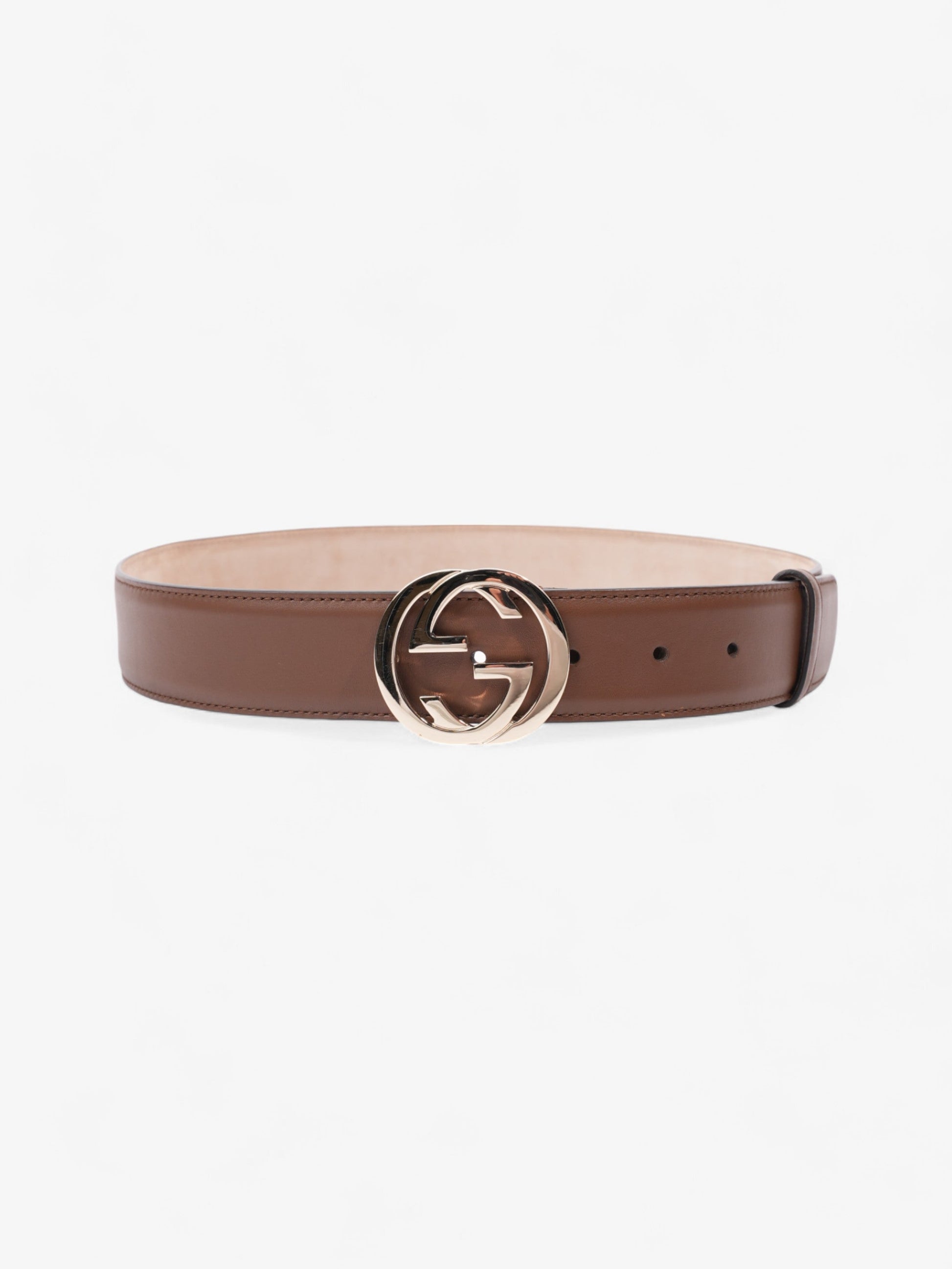 Gucci Blondie Belt Handbag Leather Brown Accessory