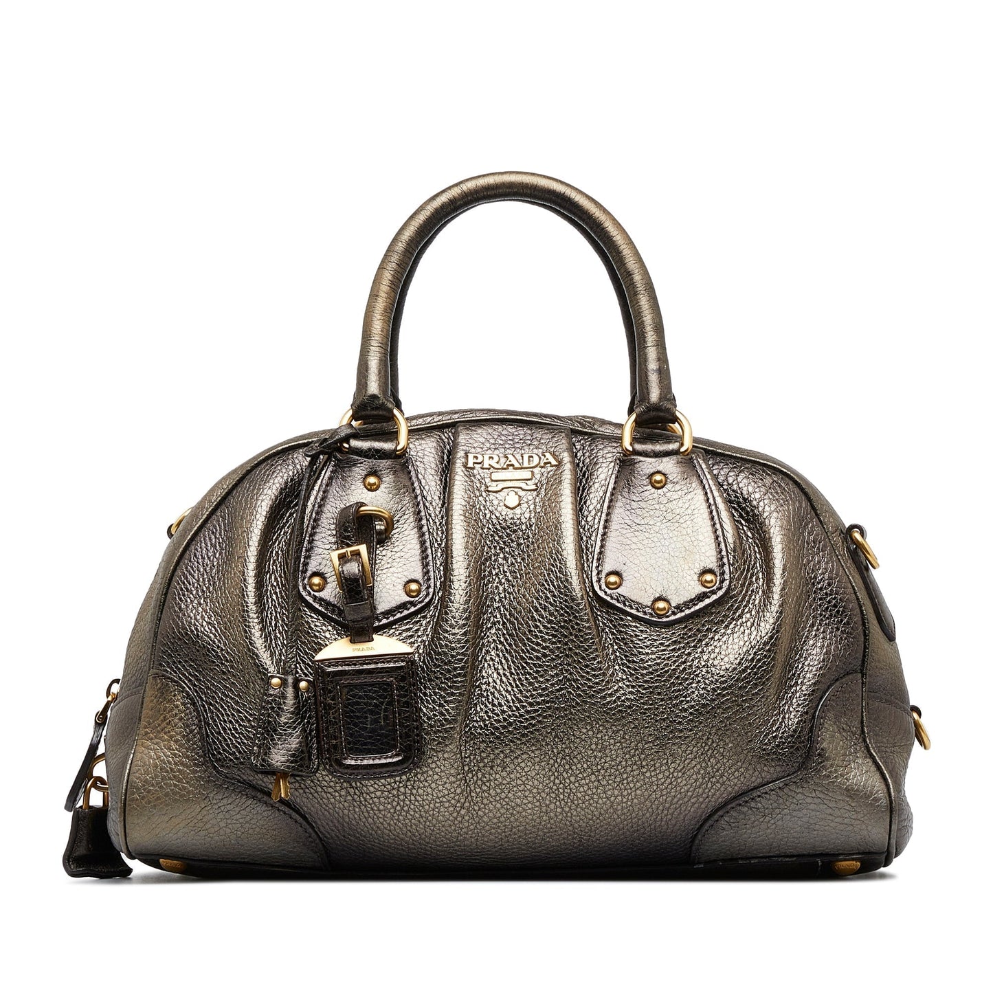 Prada Cervo Antik Bowler Bag Travel Bag