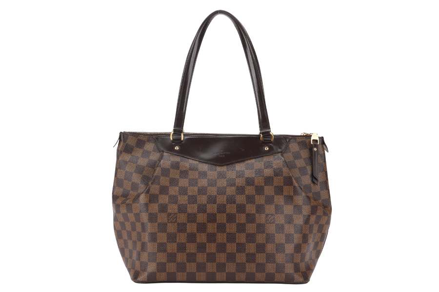 LOUIS VUITTON N41103 WESTMINSTER GM DAMIER EBENE COATED CANVAS GOLD HARDWARE WITH DUST COVER