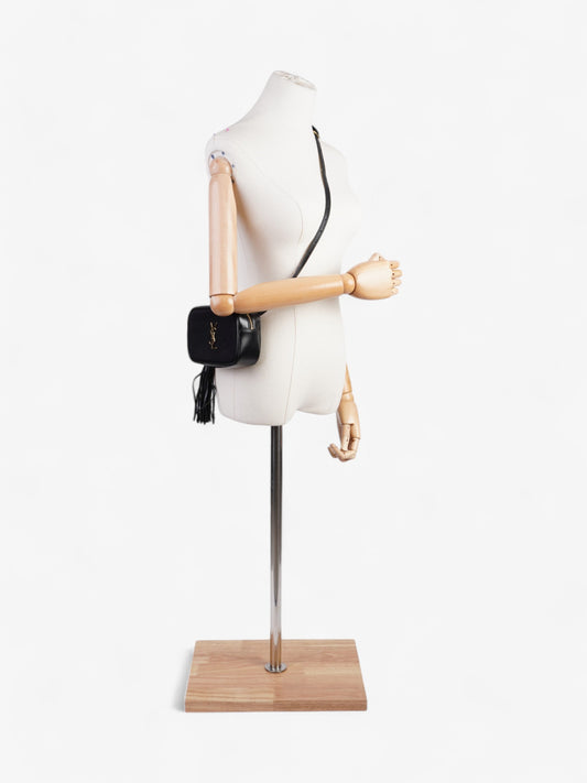 YSL Saint Laurent Cassandre Bum Bag Calfskin Leather Black Travel Bag