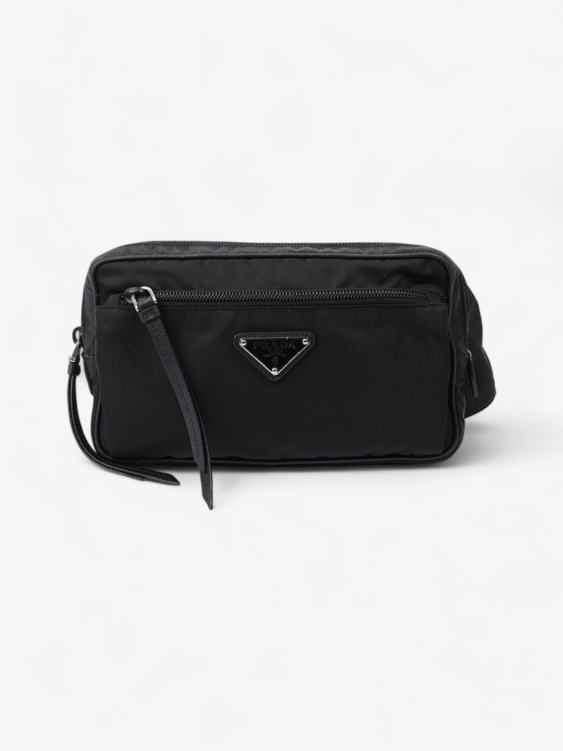 Prada Bum Bag Nylon Black Travel Bag