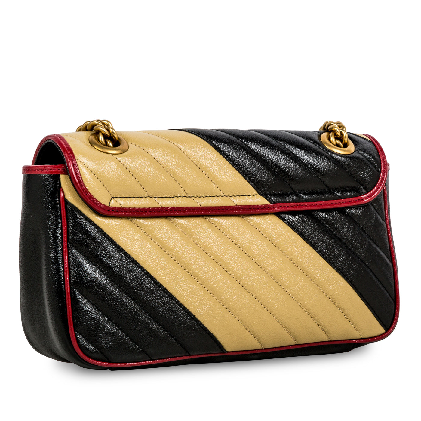 Gucci Striped Marmont Bag Small Shoulder Bag