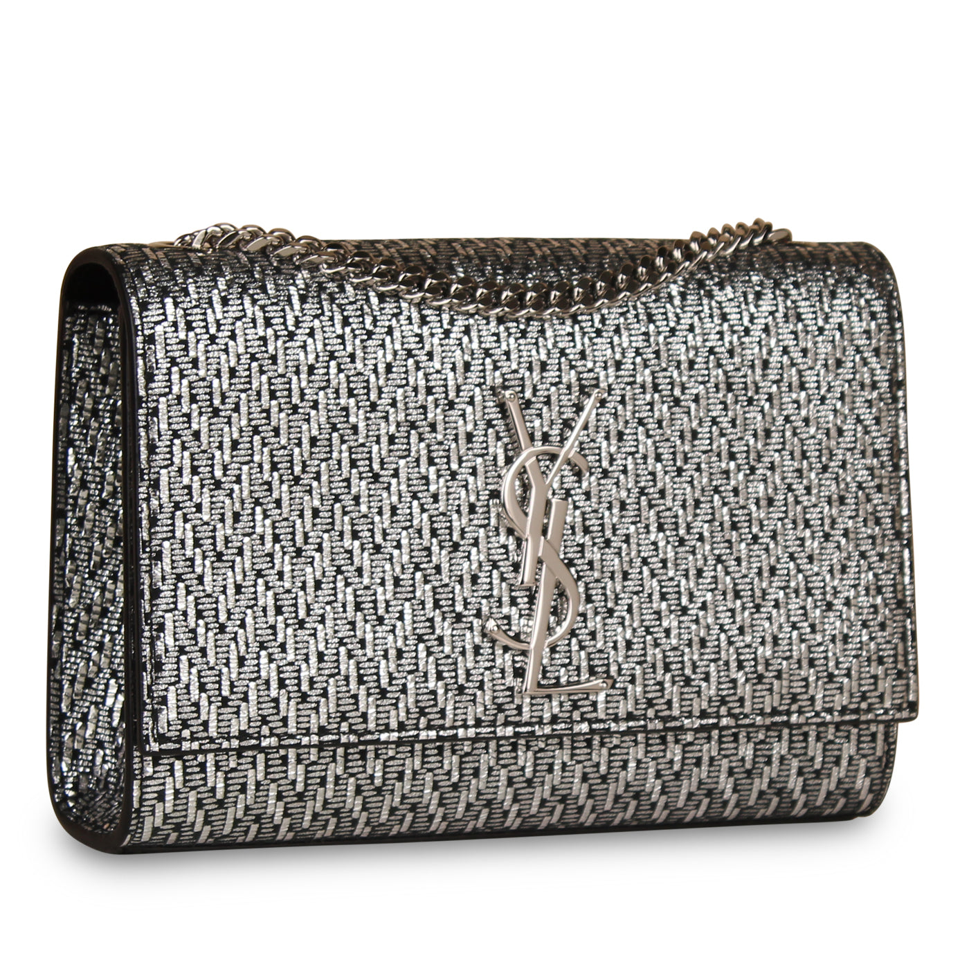 YSL Saint Laurent Kate Bag Silver Small Crossbody Bag