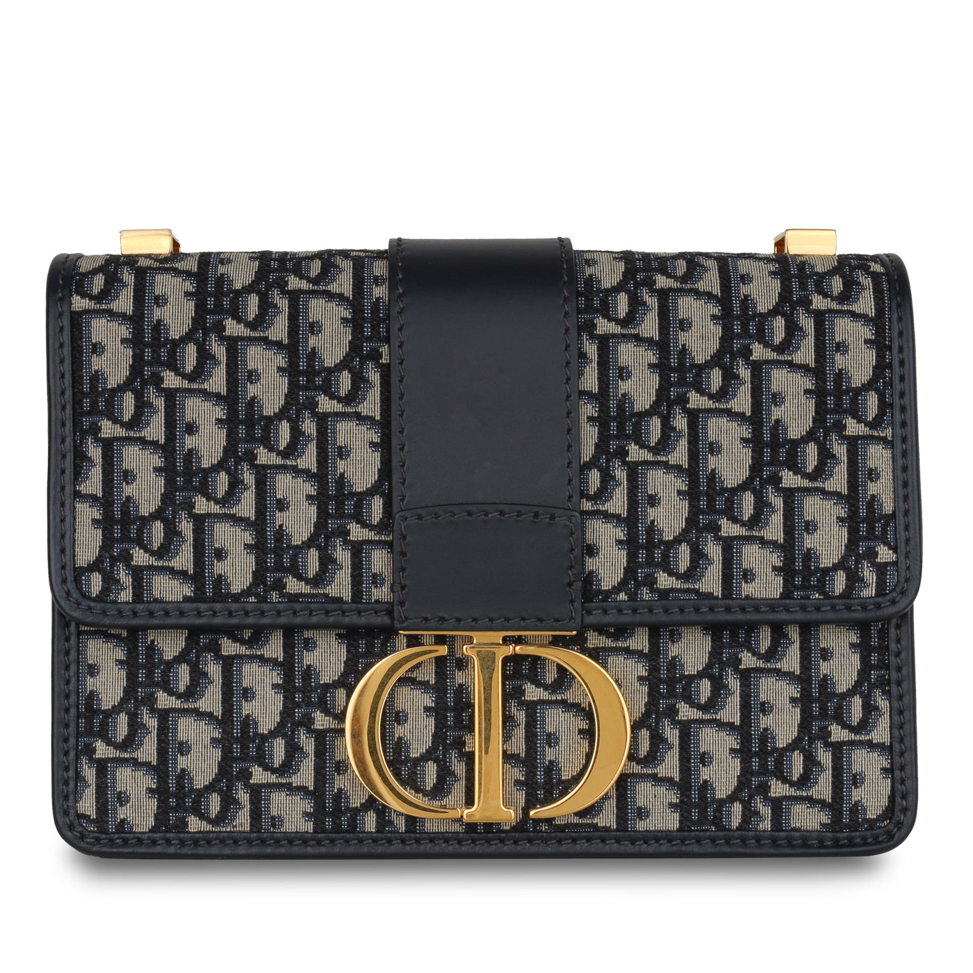 Dior Christian Montaigne Bag Oblique Canvas Crossbody Bag Oblique Canvas Navy