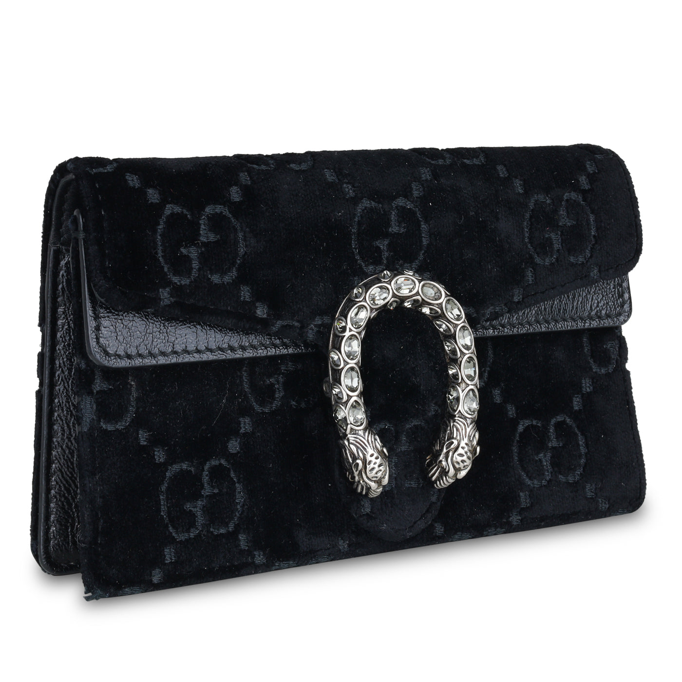 Gucci Dionysus Super Crossbody Bag Mini Black Velvet