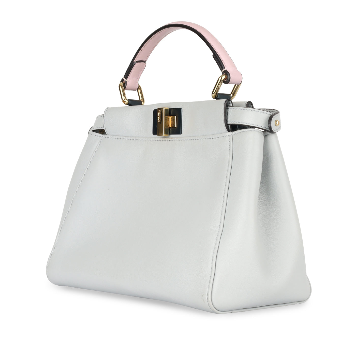 Fendi Peekaboo Grey Crossbody Bag Gray Mini