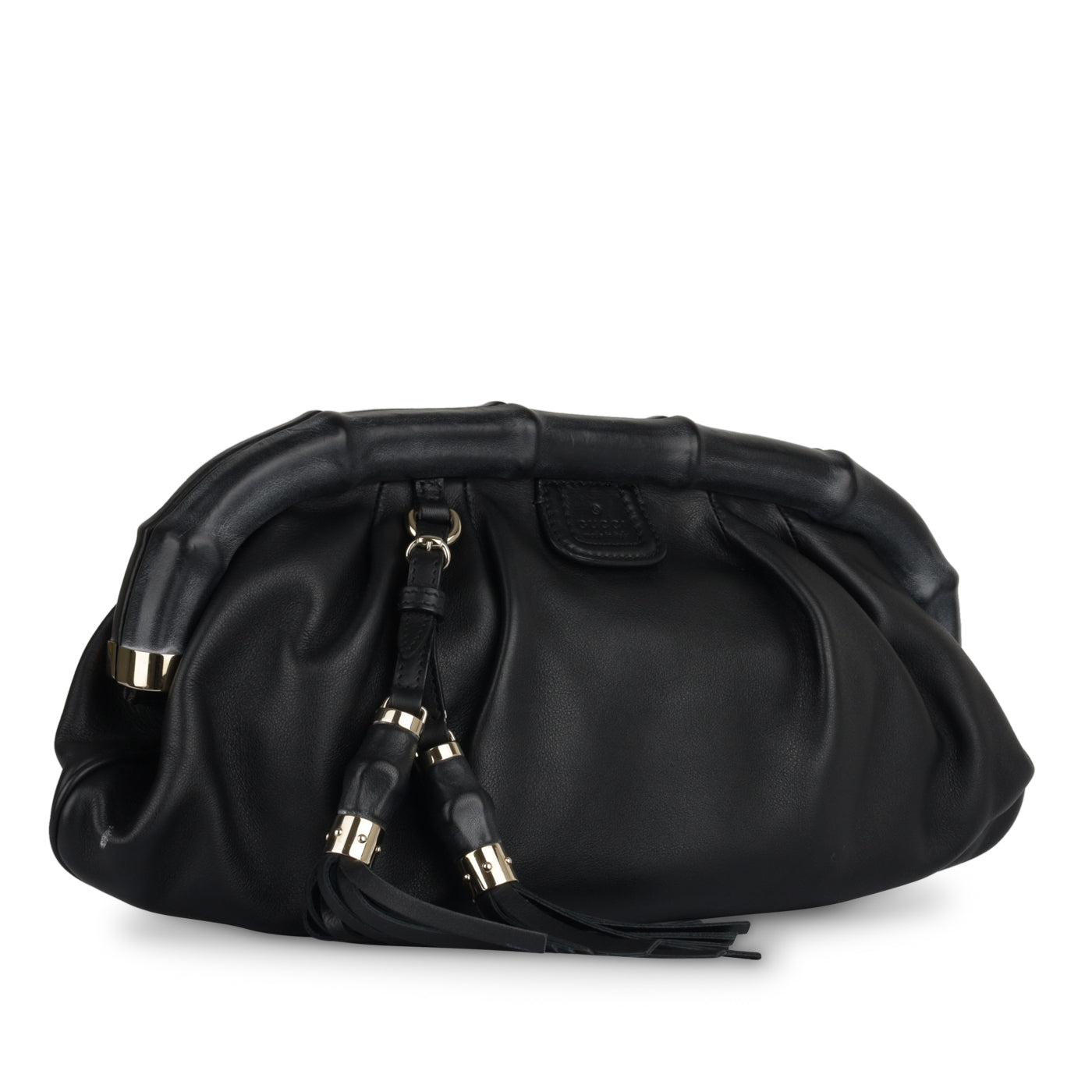 Gucci Bamboo Frame Clutch Crossbody Bag