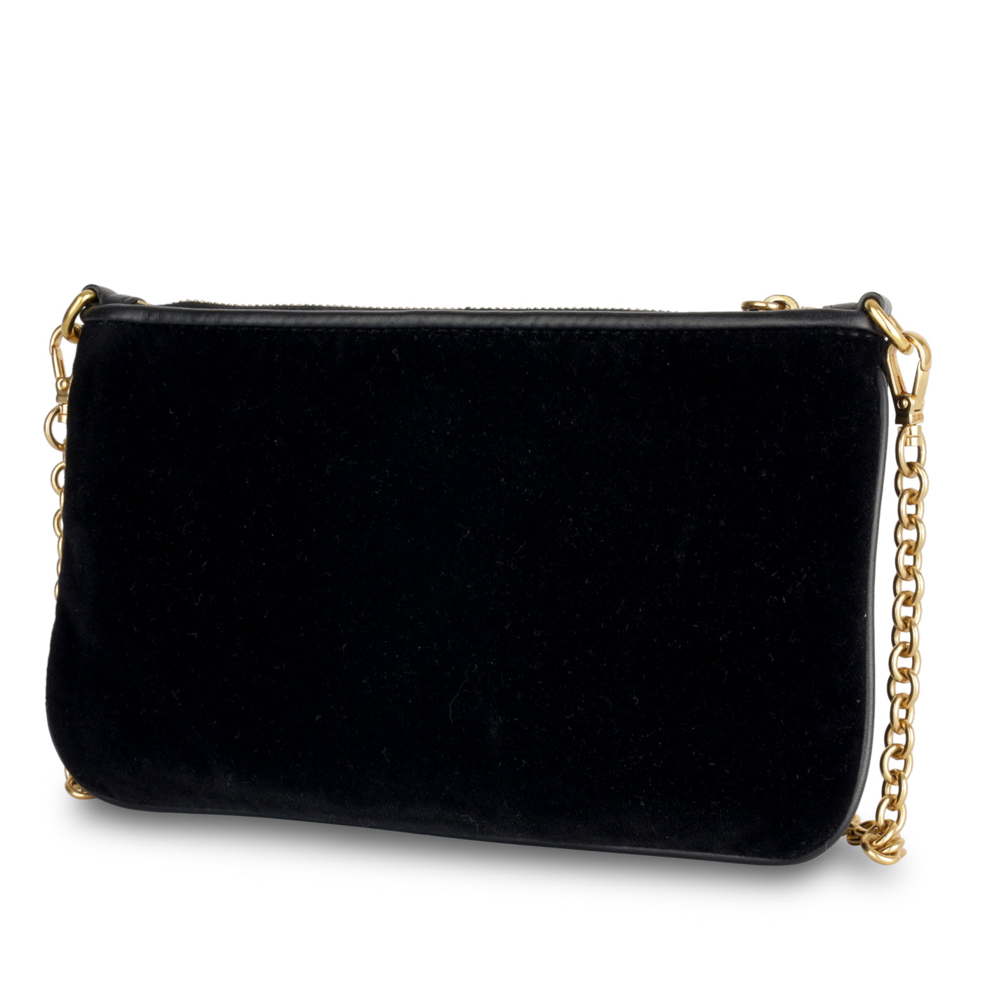 Prada Velvet Pouch Shoulder Bag Zip