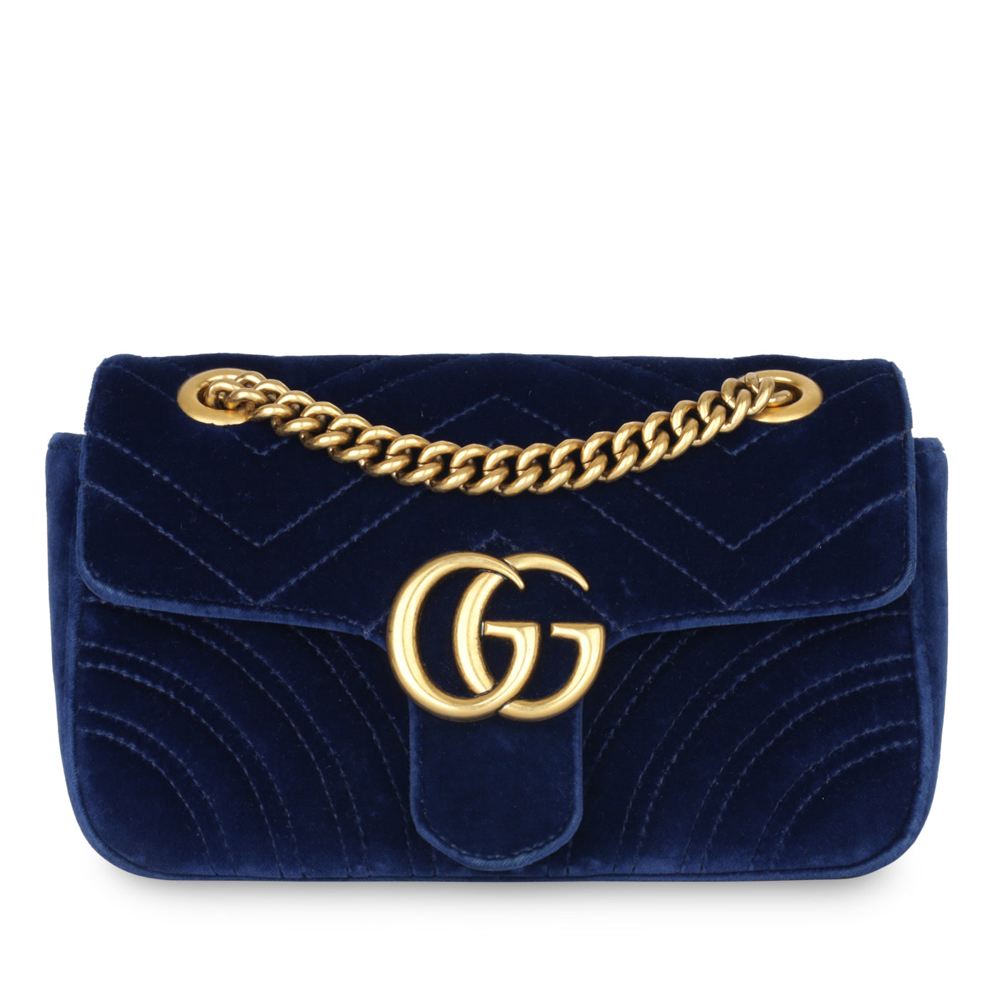 Gucci Marmont Velvet Shoulder Bag Mini Velvet Ghw
