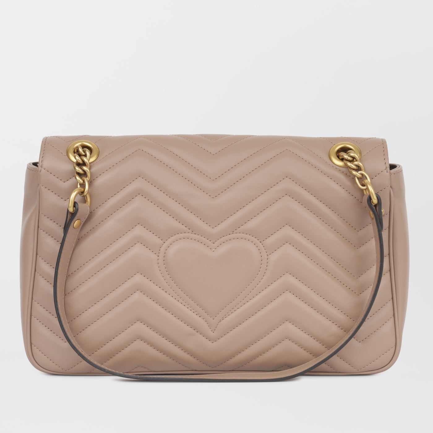 Gucci Marmont Shoulder Bag Medium Neutral Ghw