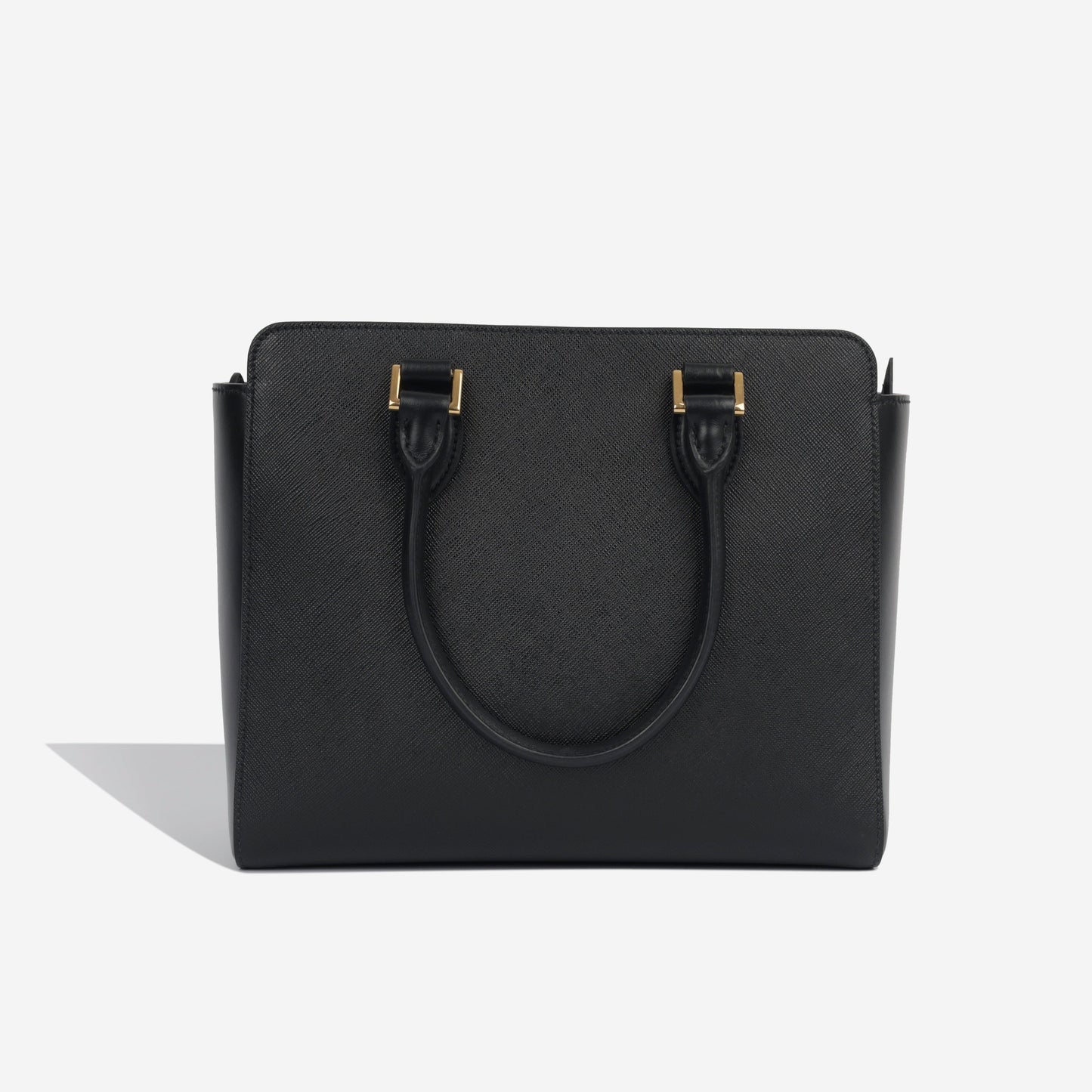 Prada Tote Saffiano Tote Bag Black Saffiano Ghw
