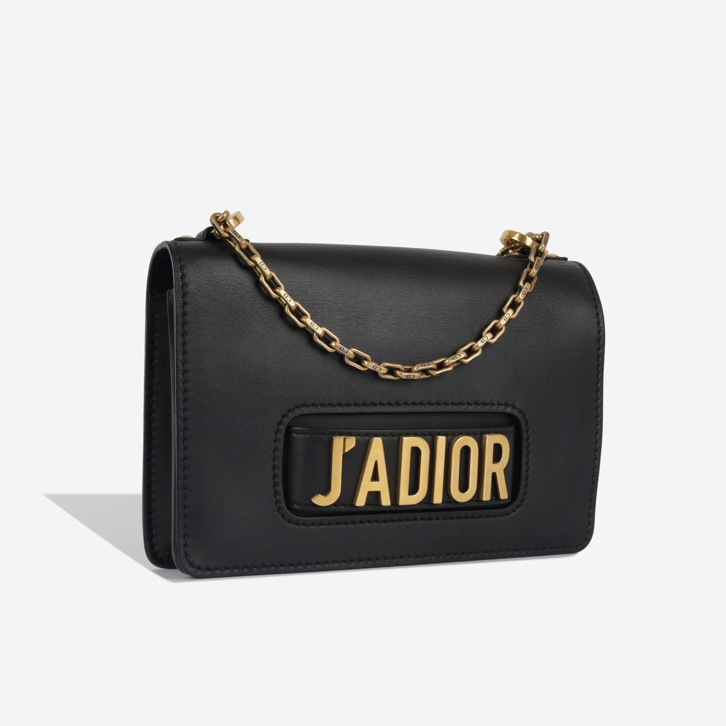 Dior Christian A Bag Flap Crossbody Bag Black Calfskin Ghw