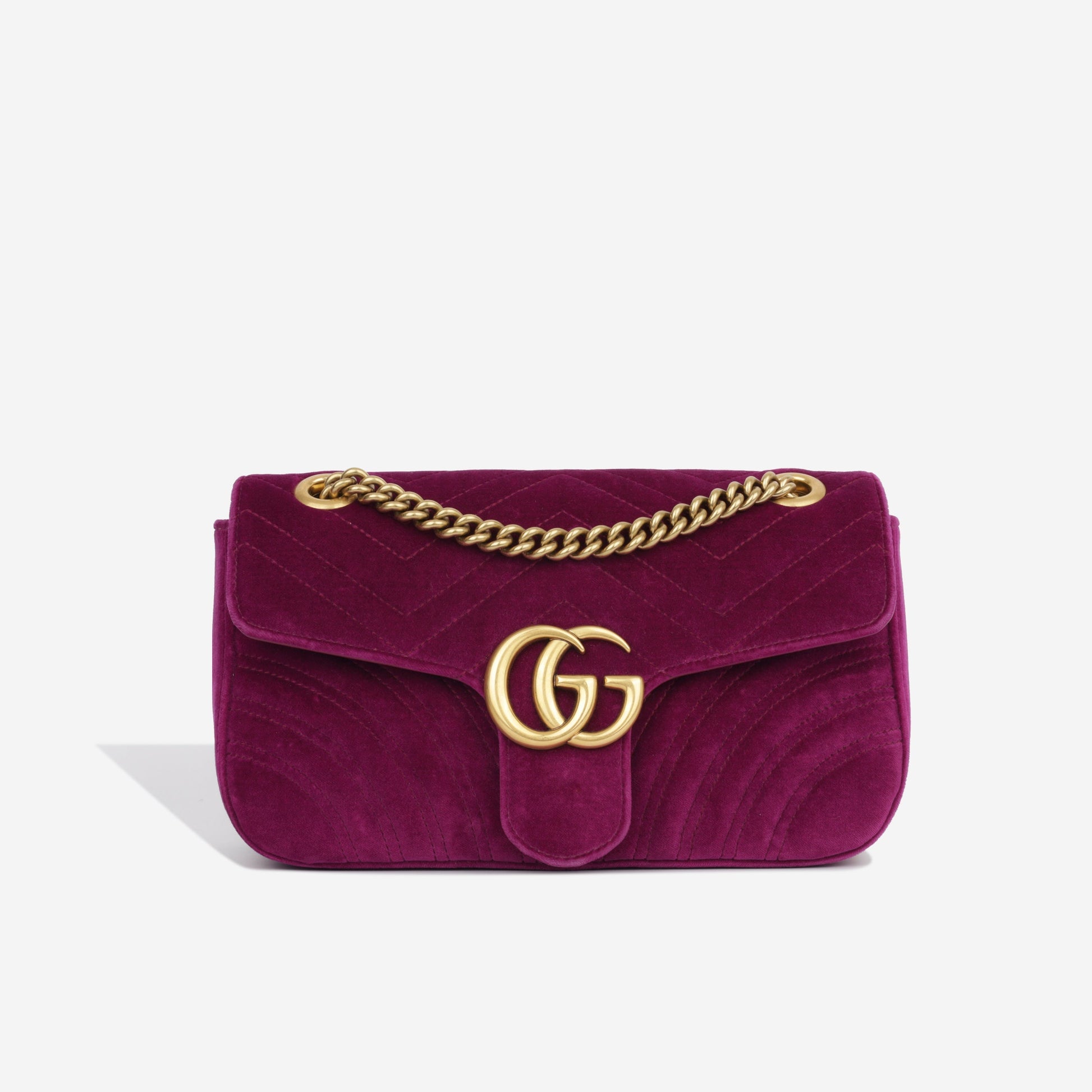 Gucci Velvet Marmont Shoulder Bag