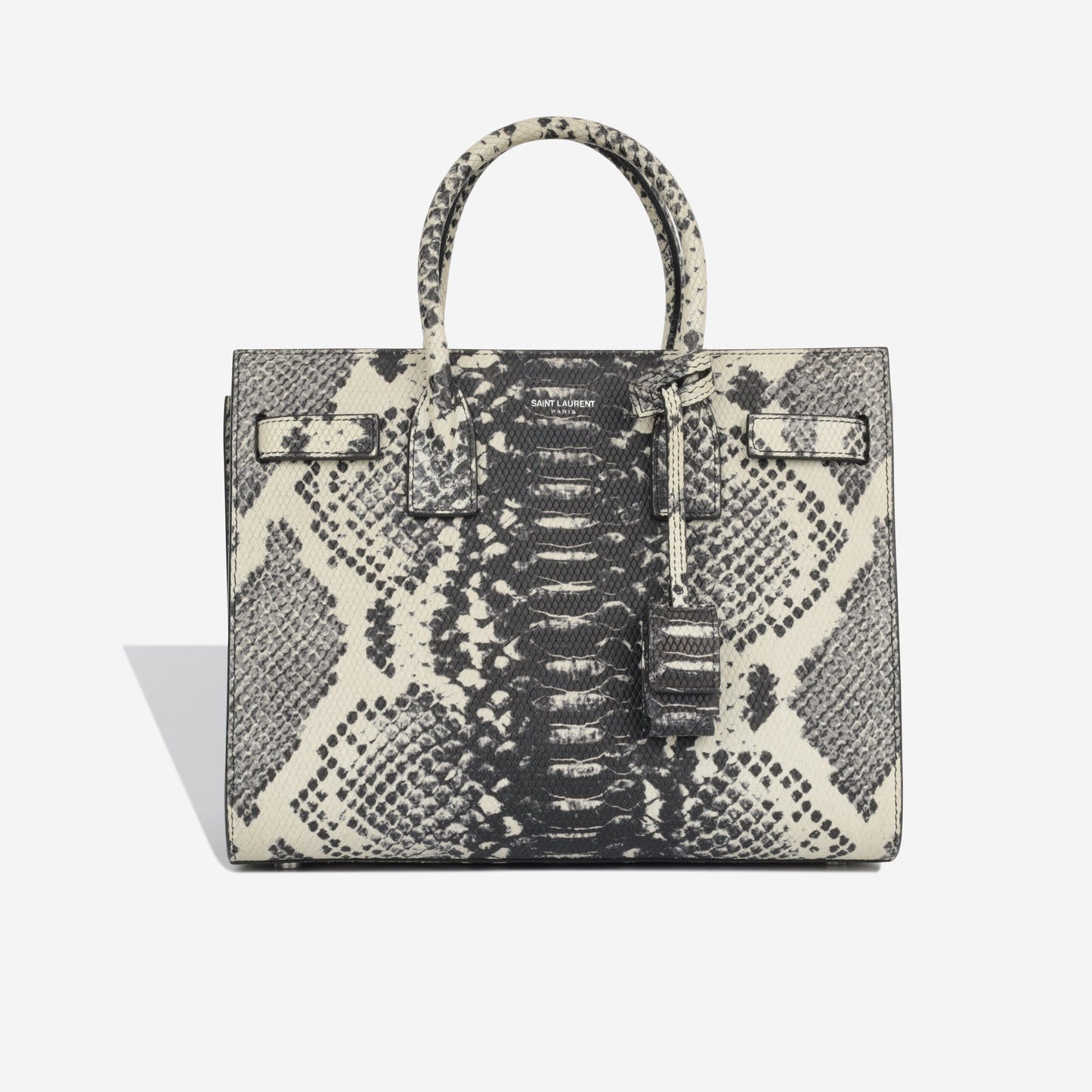 YSL Saint Laurent Sac De Jour Crossbody Bag Baby Python Embossed Shw
