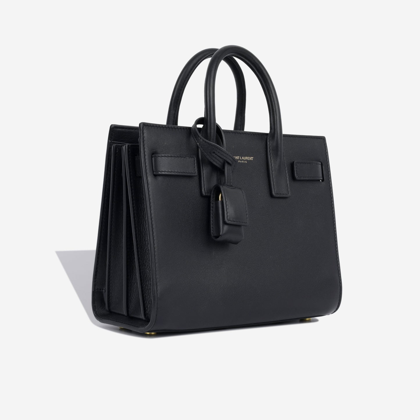 YSL Saint Laurent Nano Sac De Jour Shoulder Bag Ghw Mini Tote