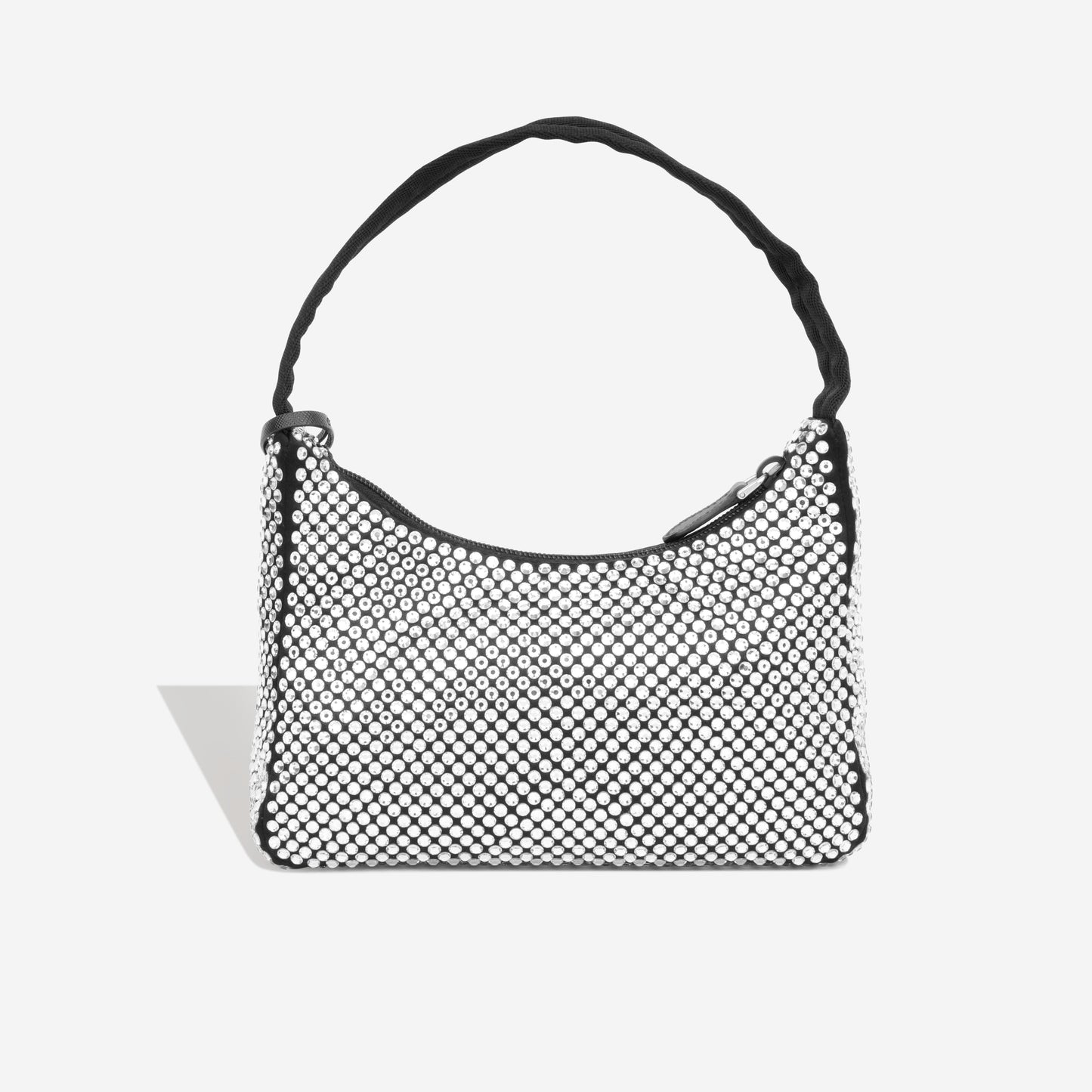 Prada Bag With Crystals Satin Mini Shoulder Bag