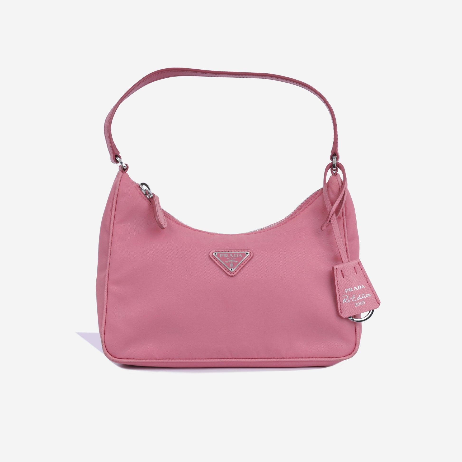 Prada Re Edition Shoulder Bag Nylon Begonia Pink Shw