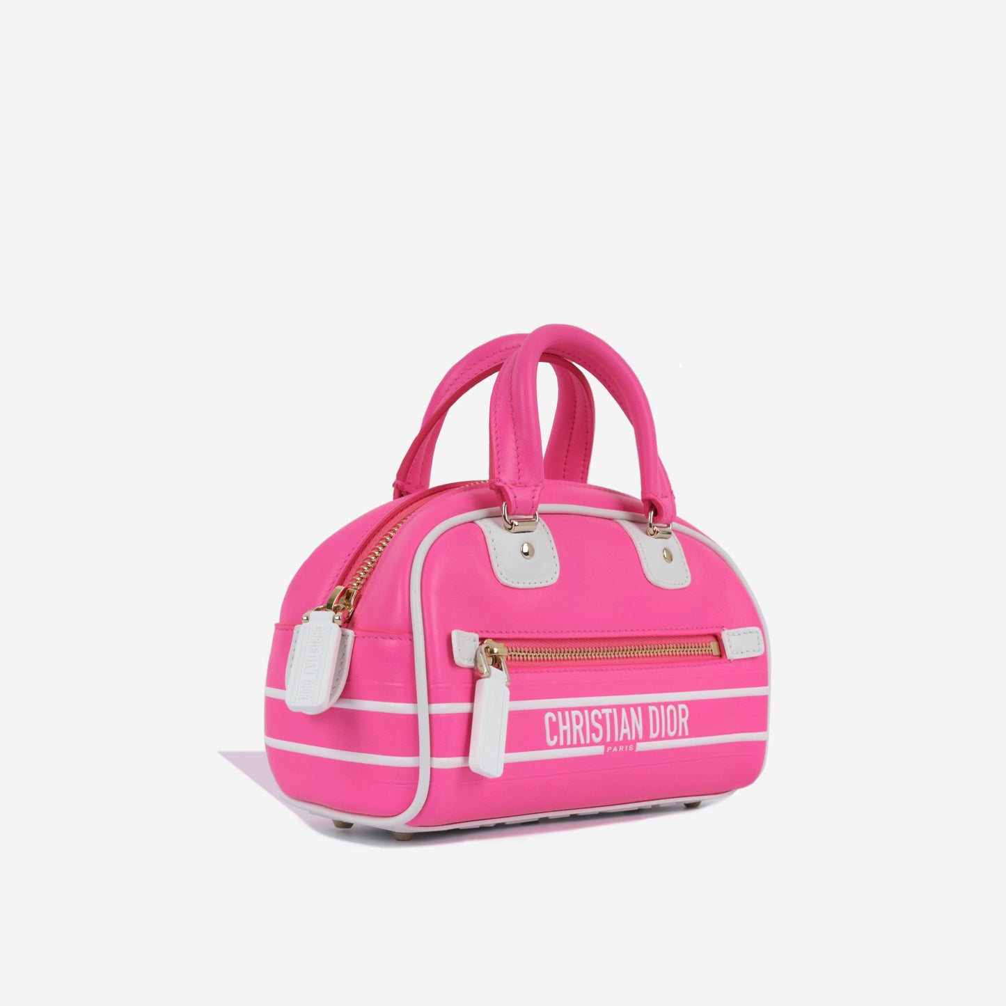 Dior Christian Vibe Bowling Crossbody Bag Micro Zip