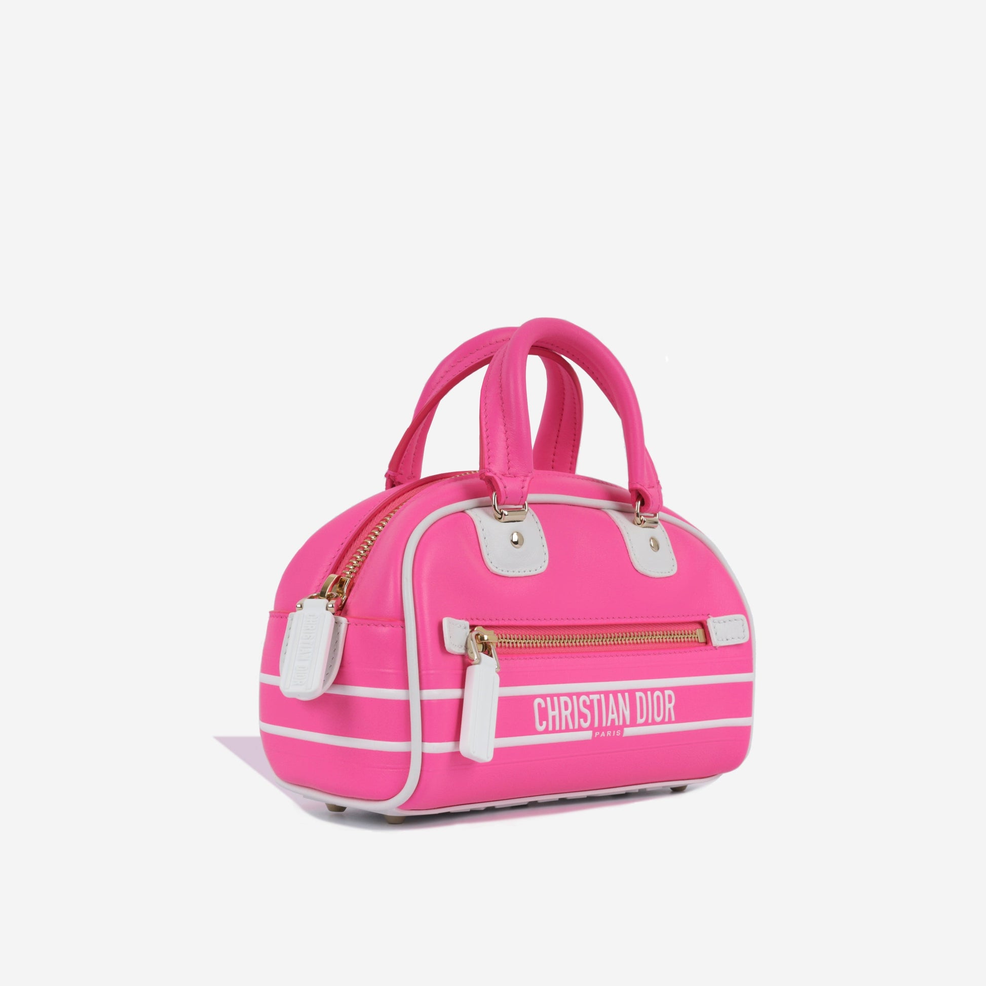 Dior Christian Vibe Bowling Crossbody Bag Micro Zip